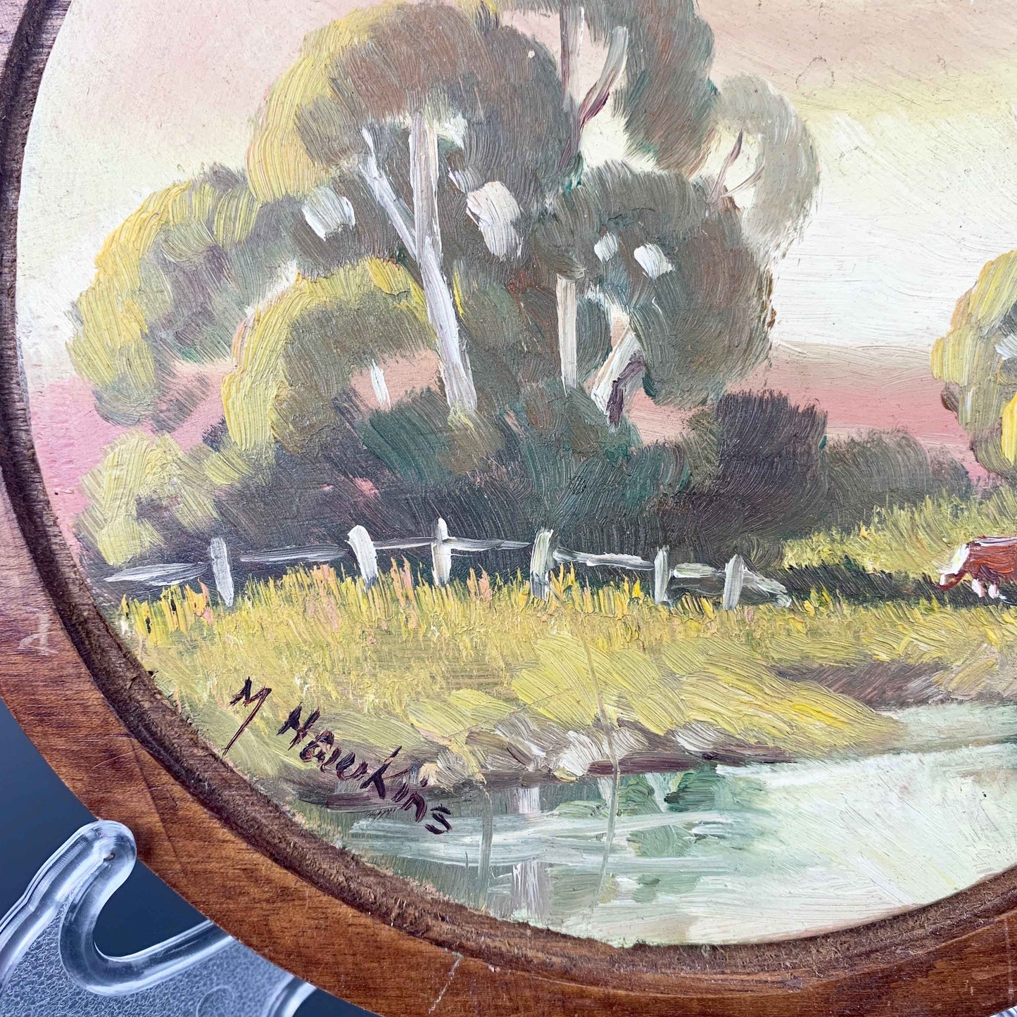 Mabel Hawkins Original Painting on Timber Panel