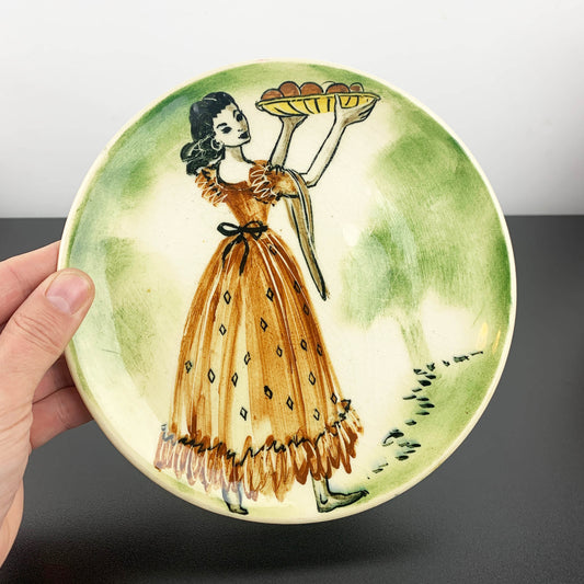 Martin Boyd Wall Plate - Girl with Fruit