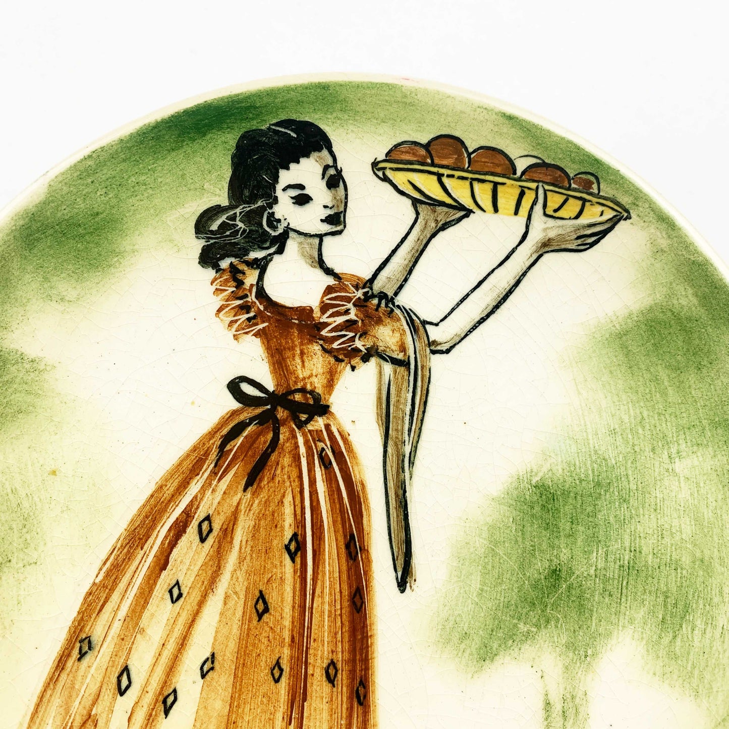 Martin Boyd Wall Plate - Girl with Fruit