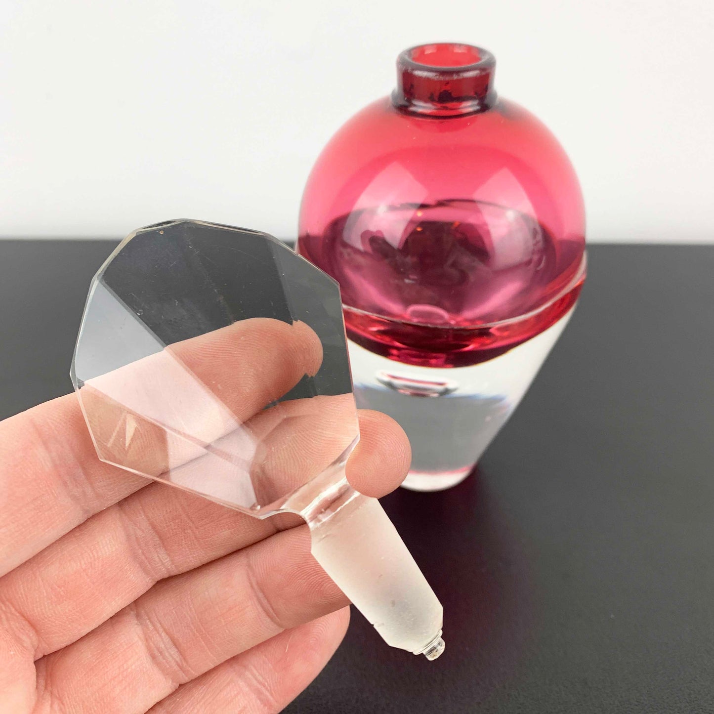 Michael Hook Art Glass Perfume Bottle