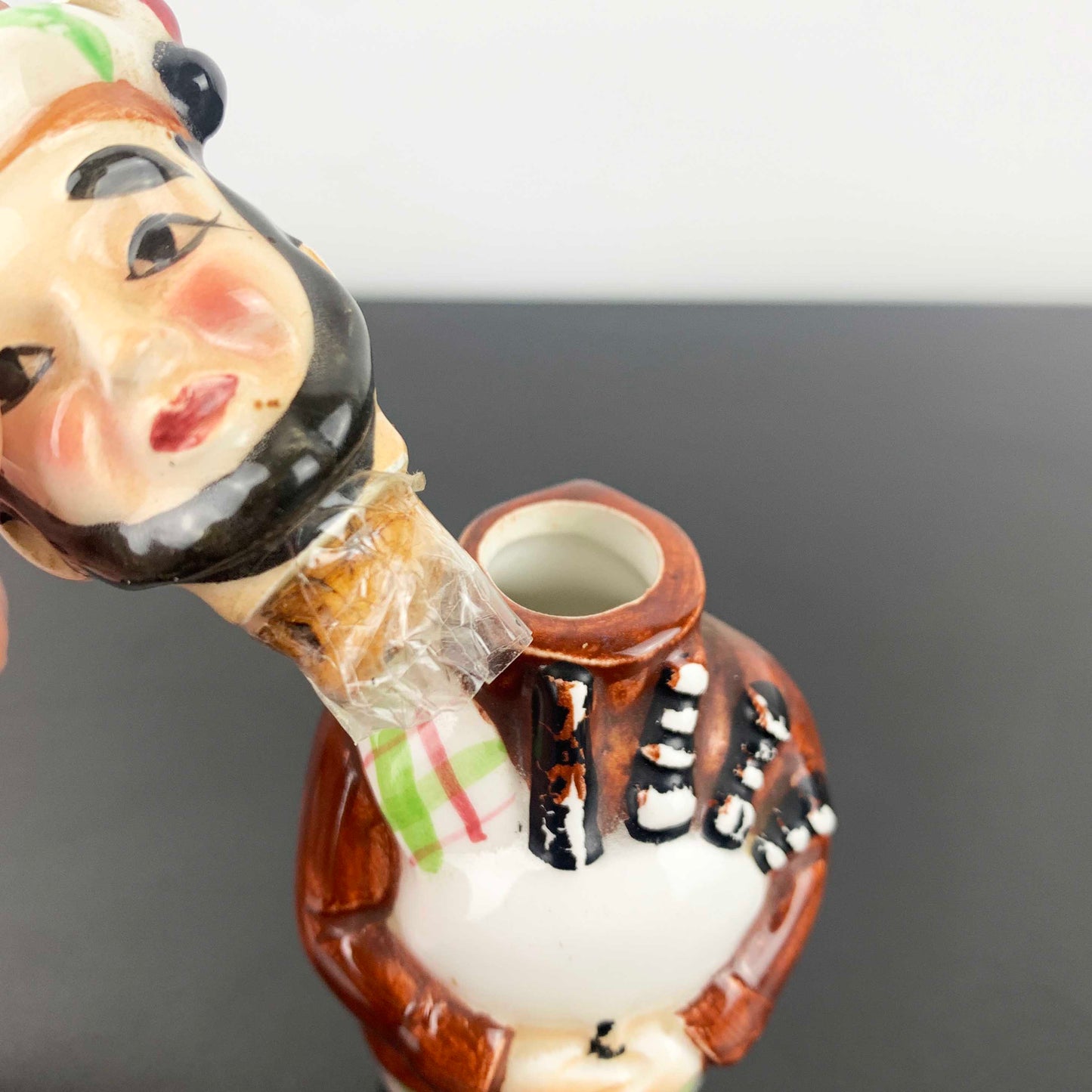 Ceramic Scottish Man Miniature Decanter