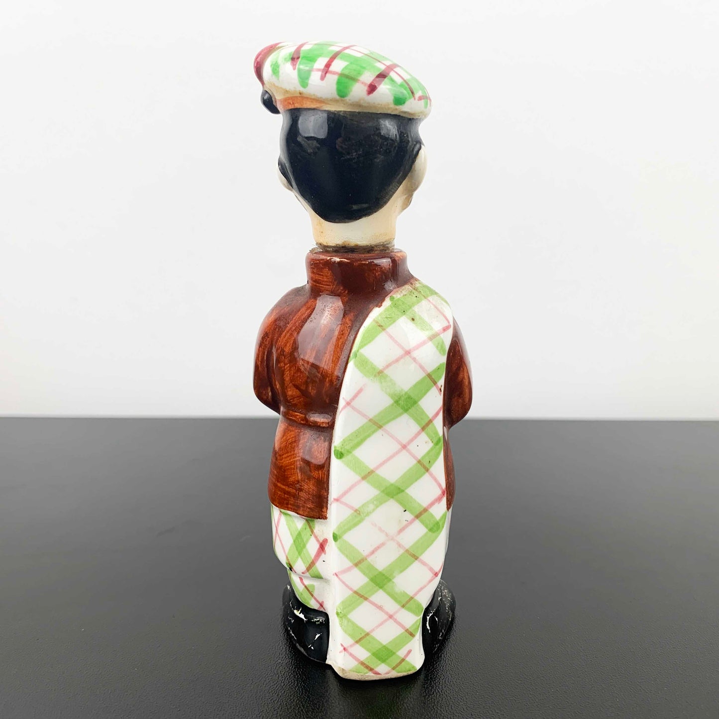 Ceramic Scottish Man Miniature Decanter