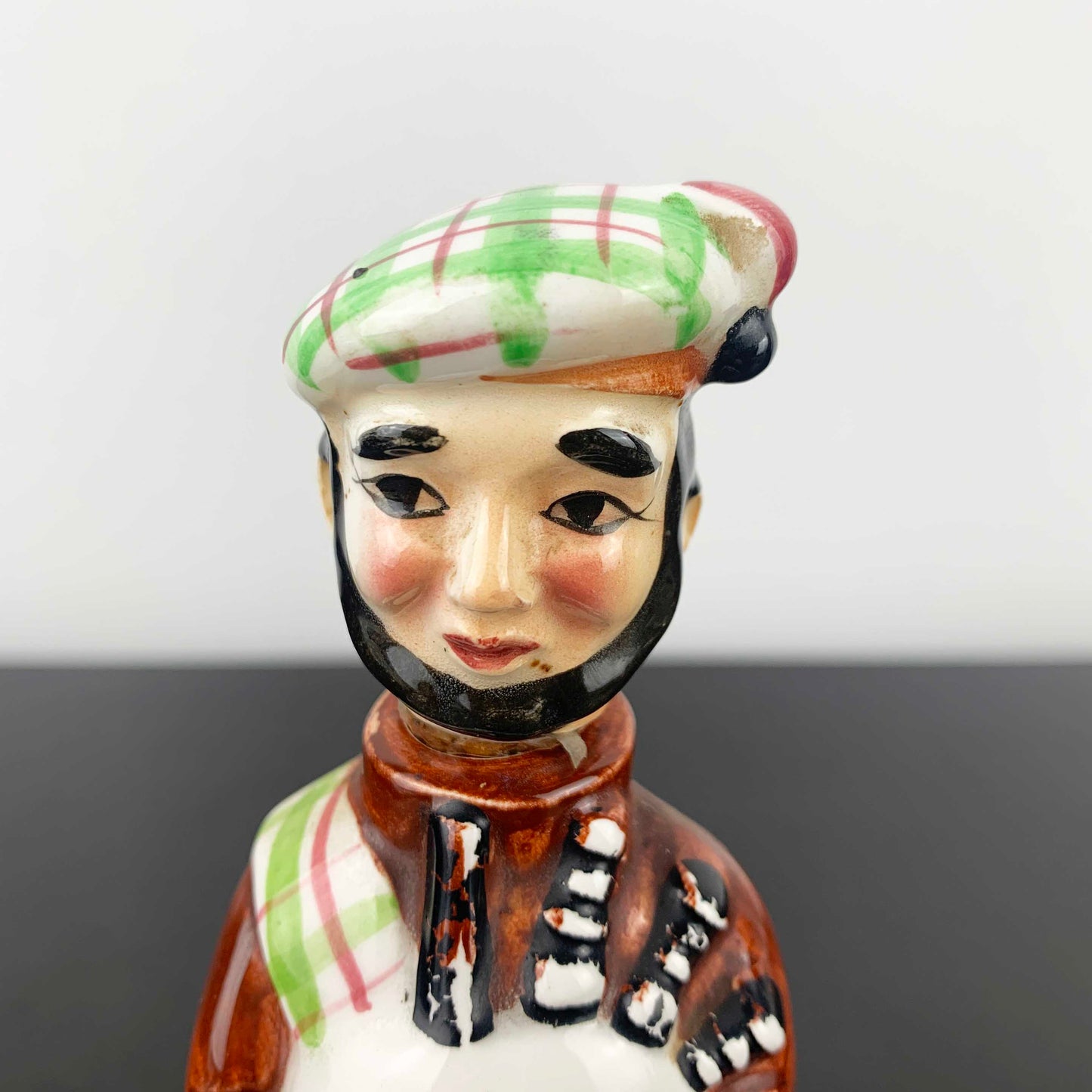 Ceramic Scottish Man Miniature Decanter