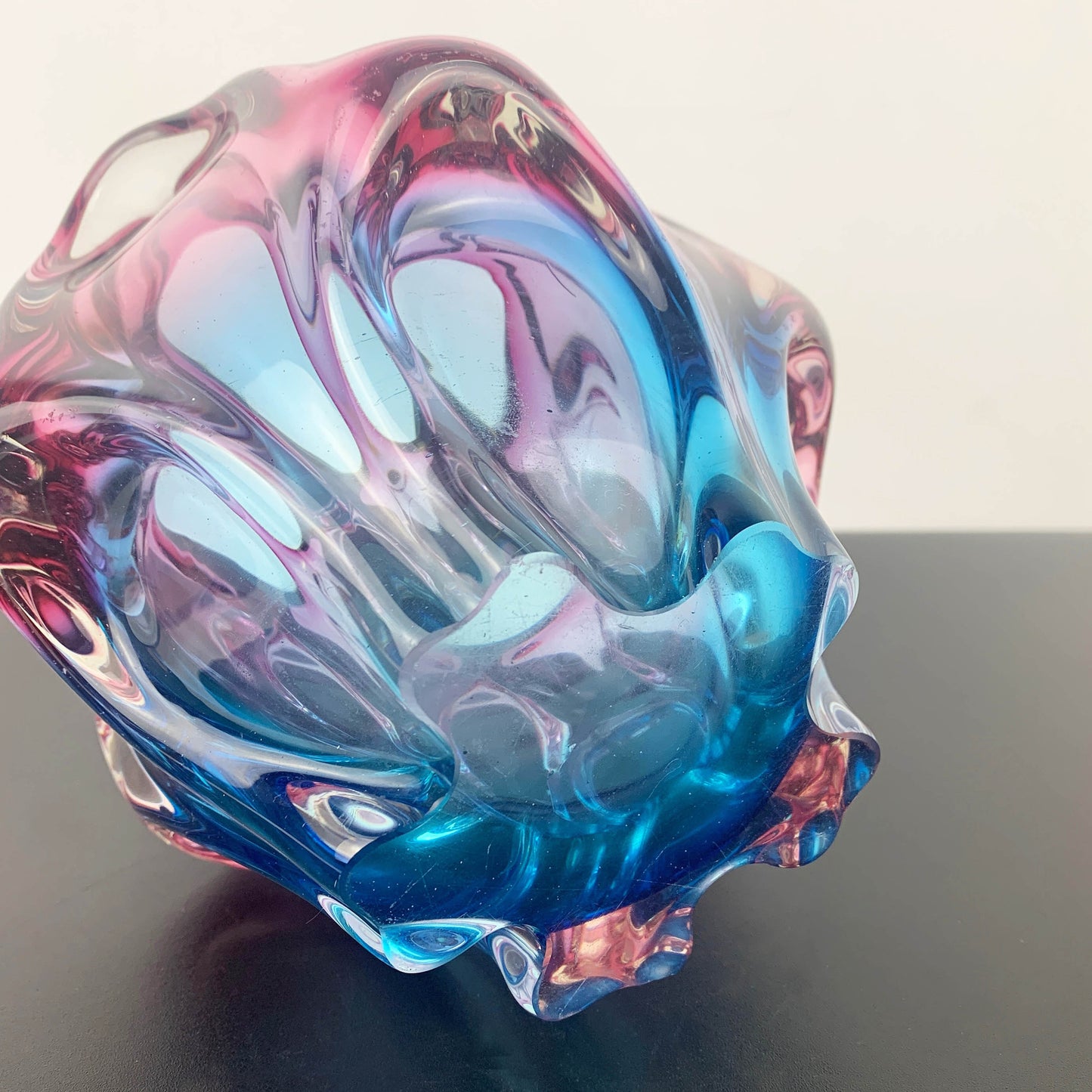 Sanyu Glass Japan Ombre Art Glass Vase