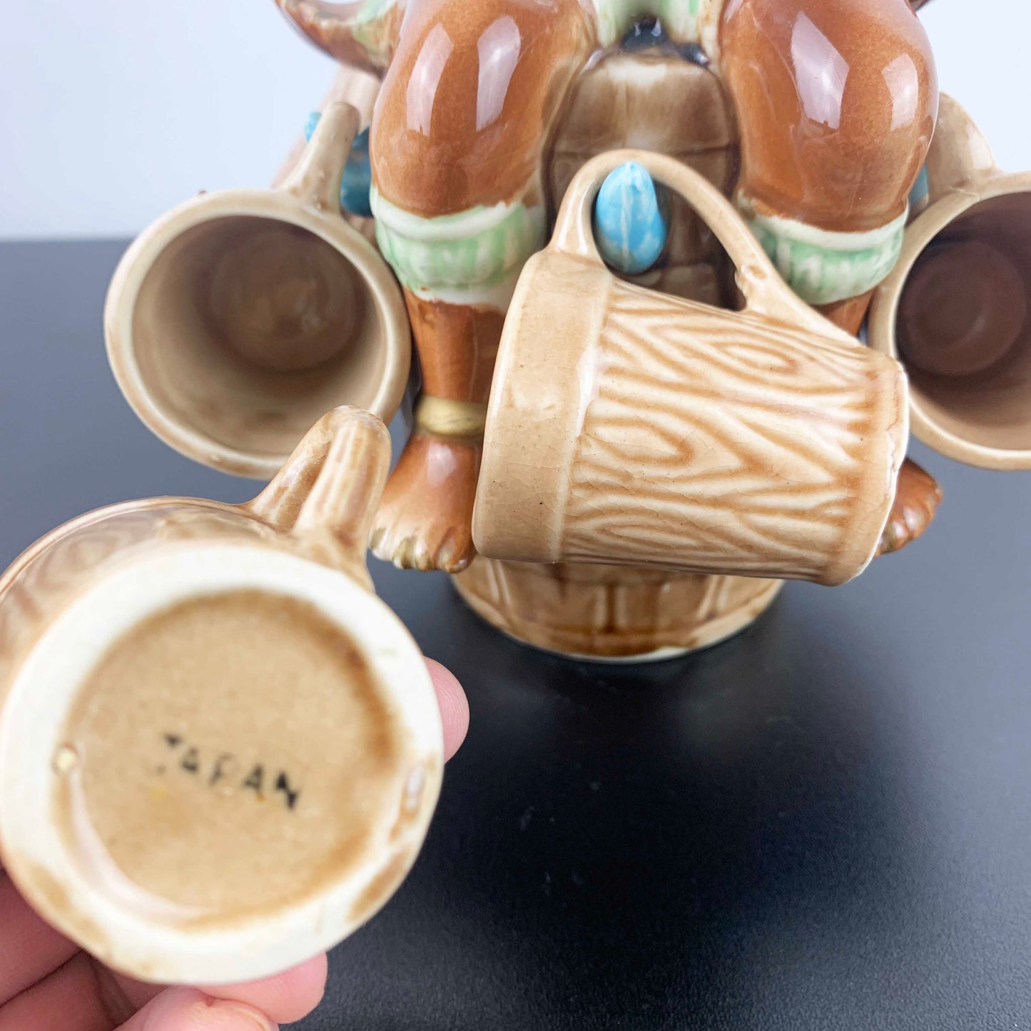 African Zulu Novelty Decanter Set