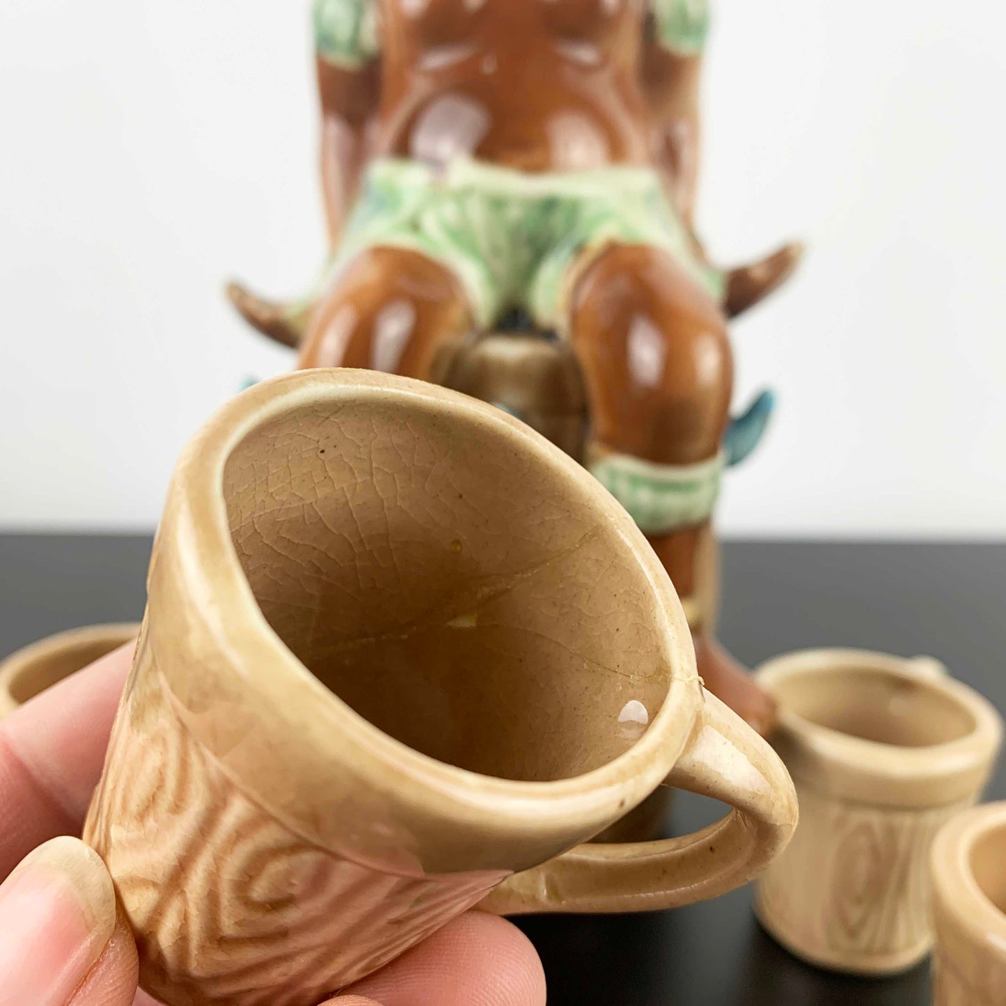 African Zulu Novelty Decanter Set