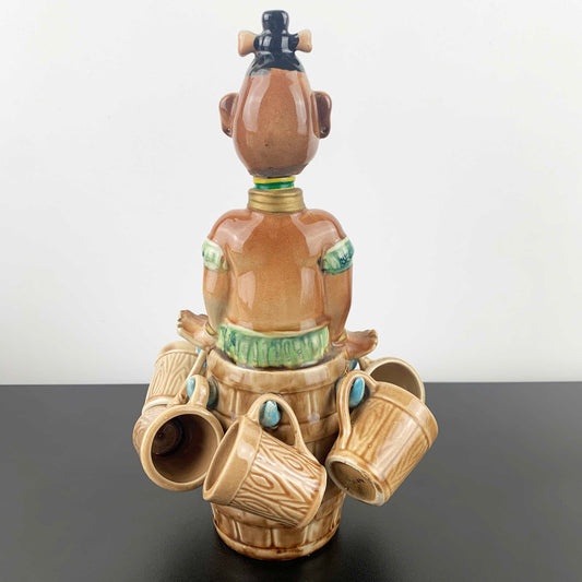 African Zulu Novelty Decanter Set