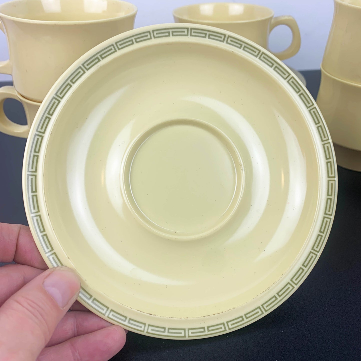Nylex Australia Melamine Cup and Saucer Sets - Yellow