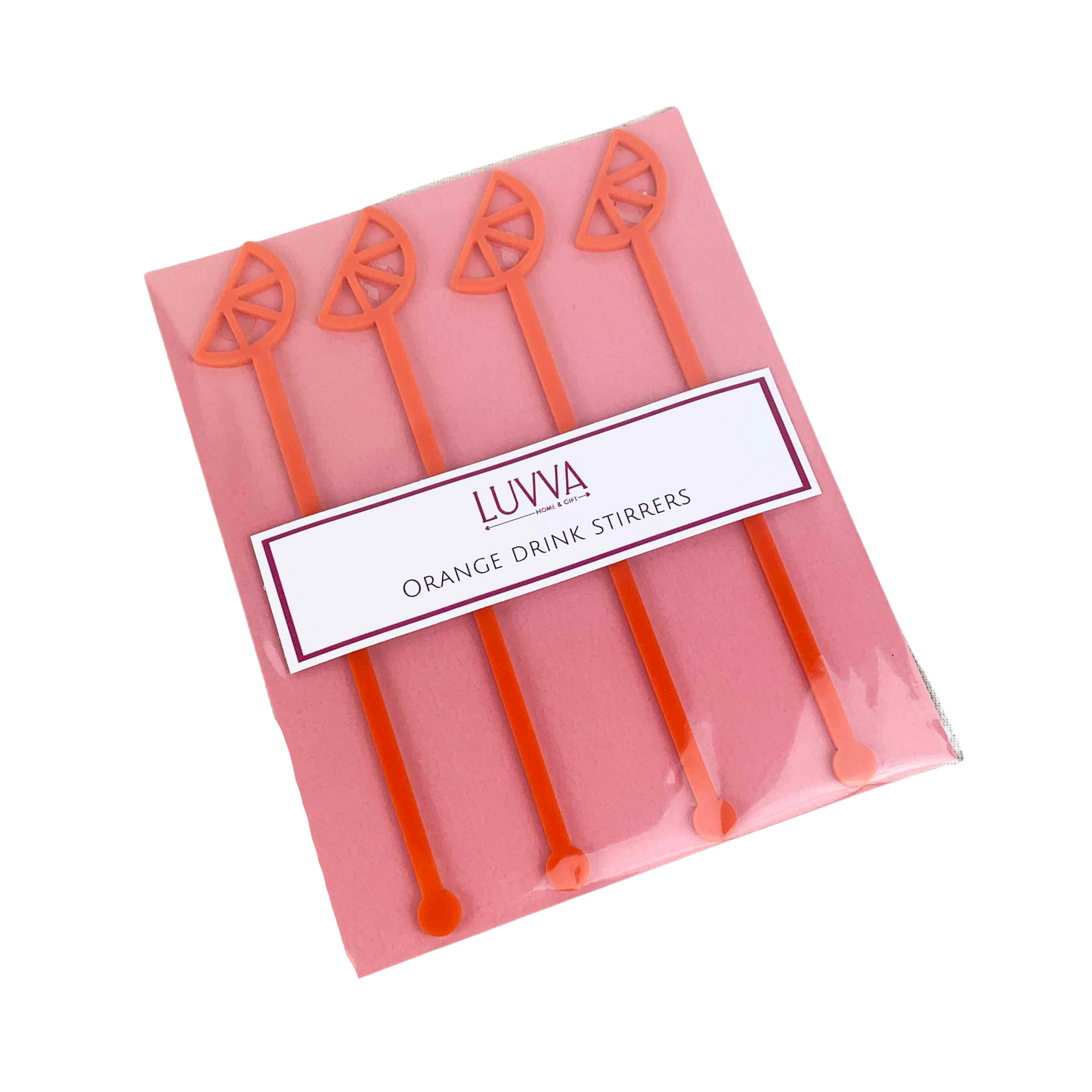 Orange Drink Stirrers