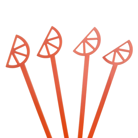 Orange Drink Stirrers