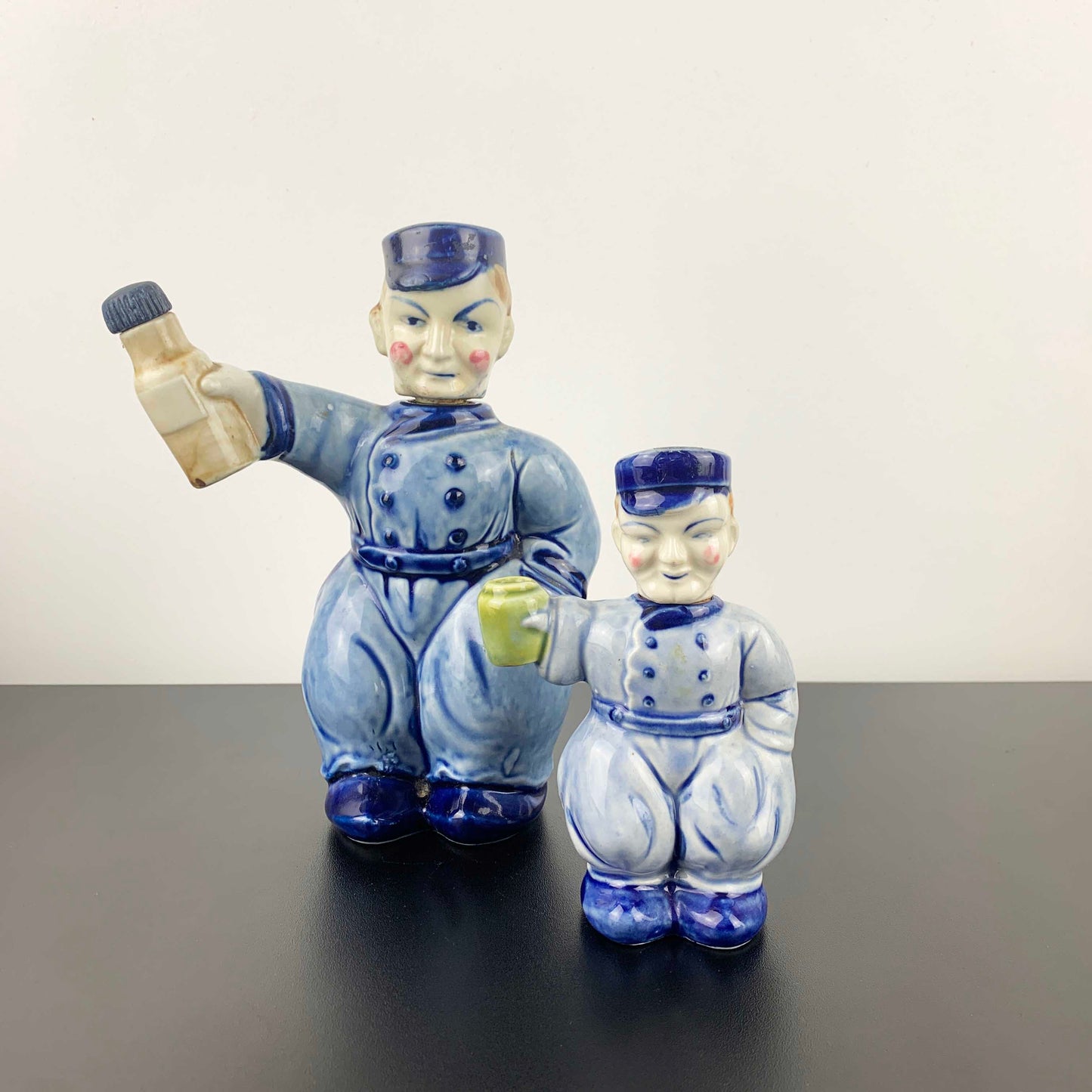 Ceramic Dutch Novelty Decanter Set