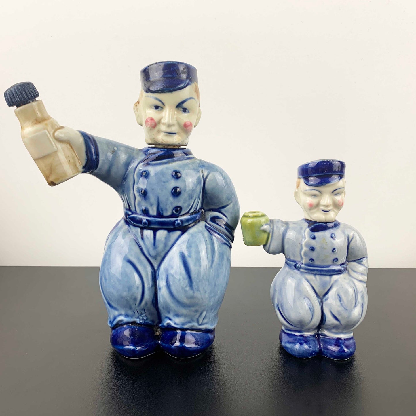 Ceramic Dutch Novelty Decanter Set