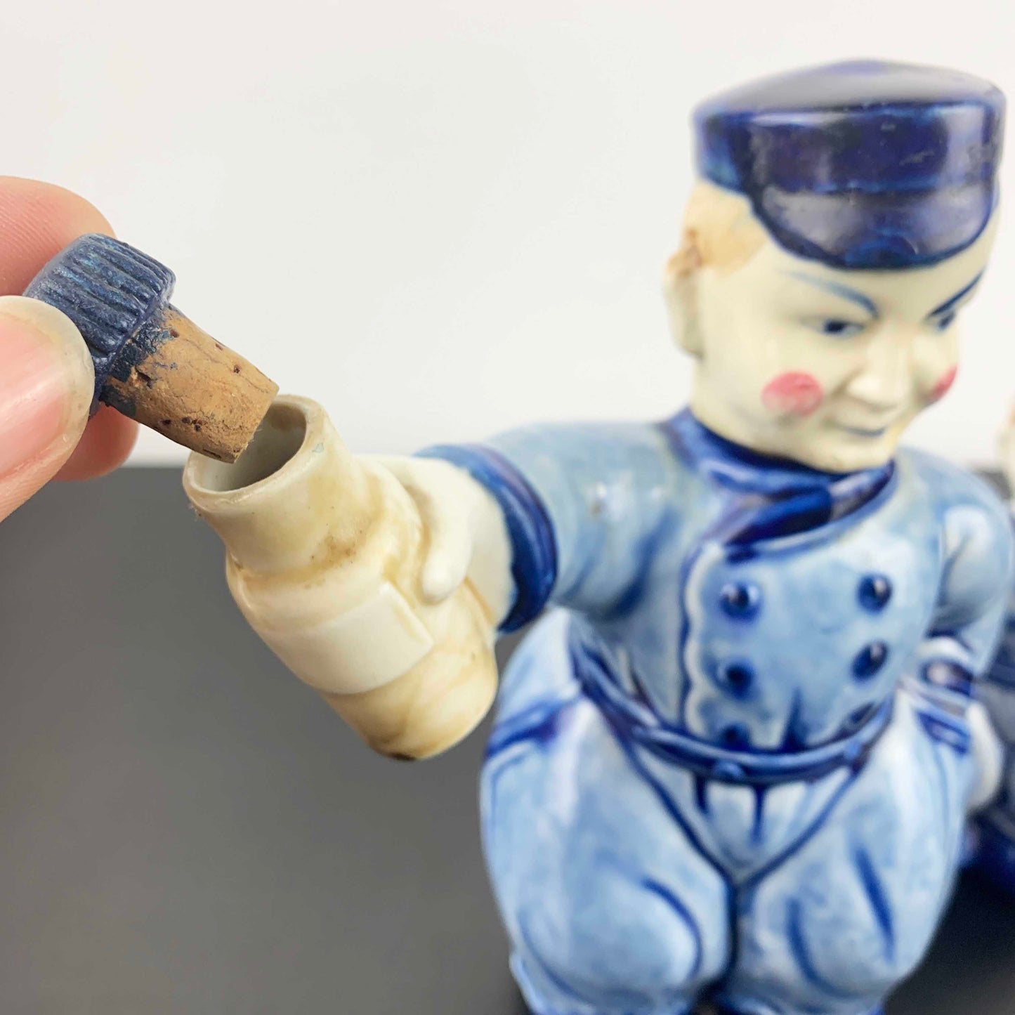 Ceramic Dutch Novelty Decanter Set