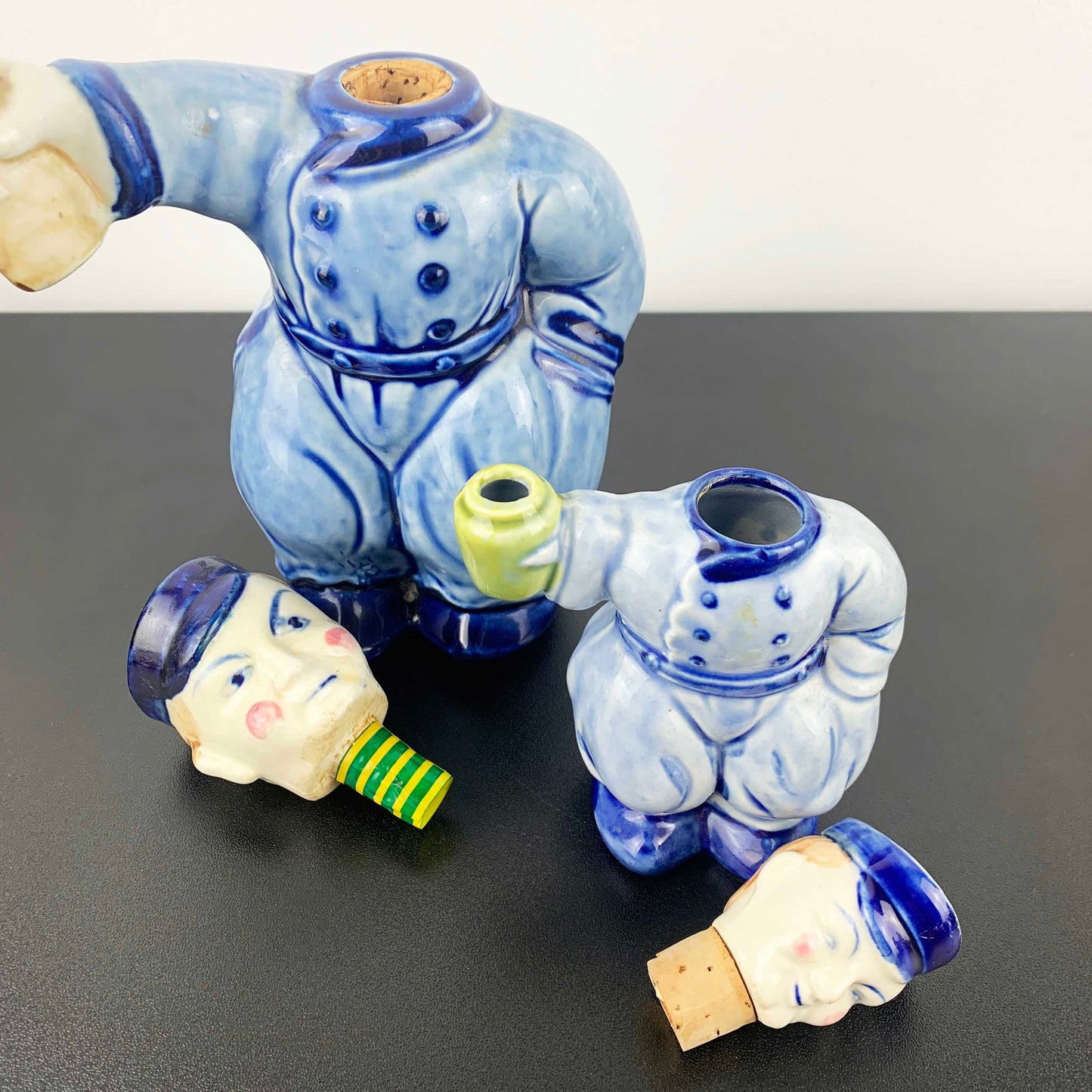 Ceramic Dutch Novelty Decanter Set