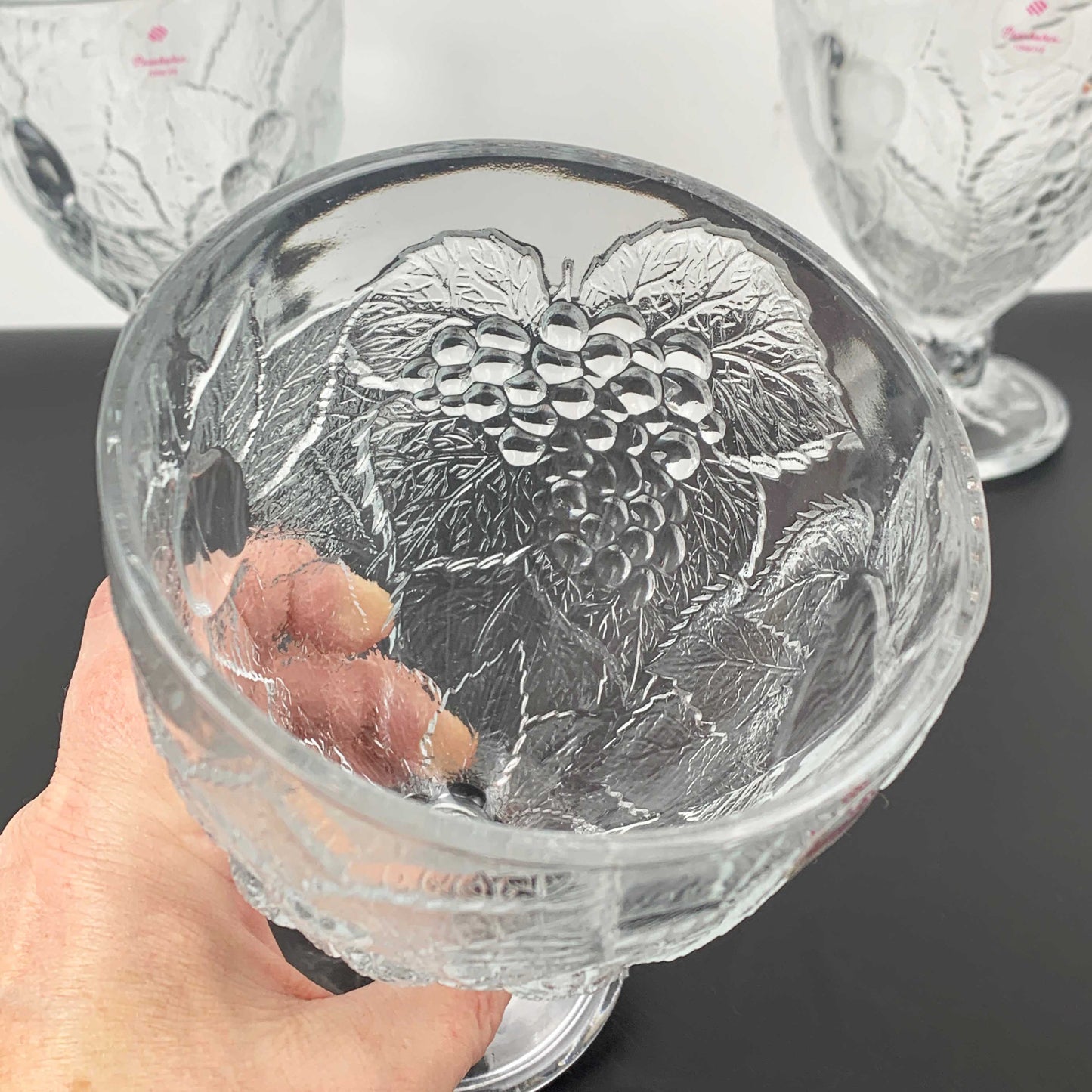 Pasabahce Turkey Piknik Embossed Sundae Bowl Set