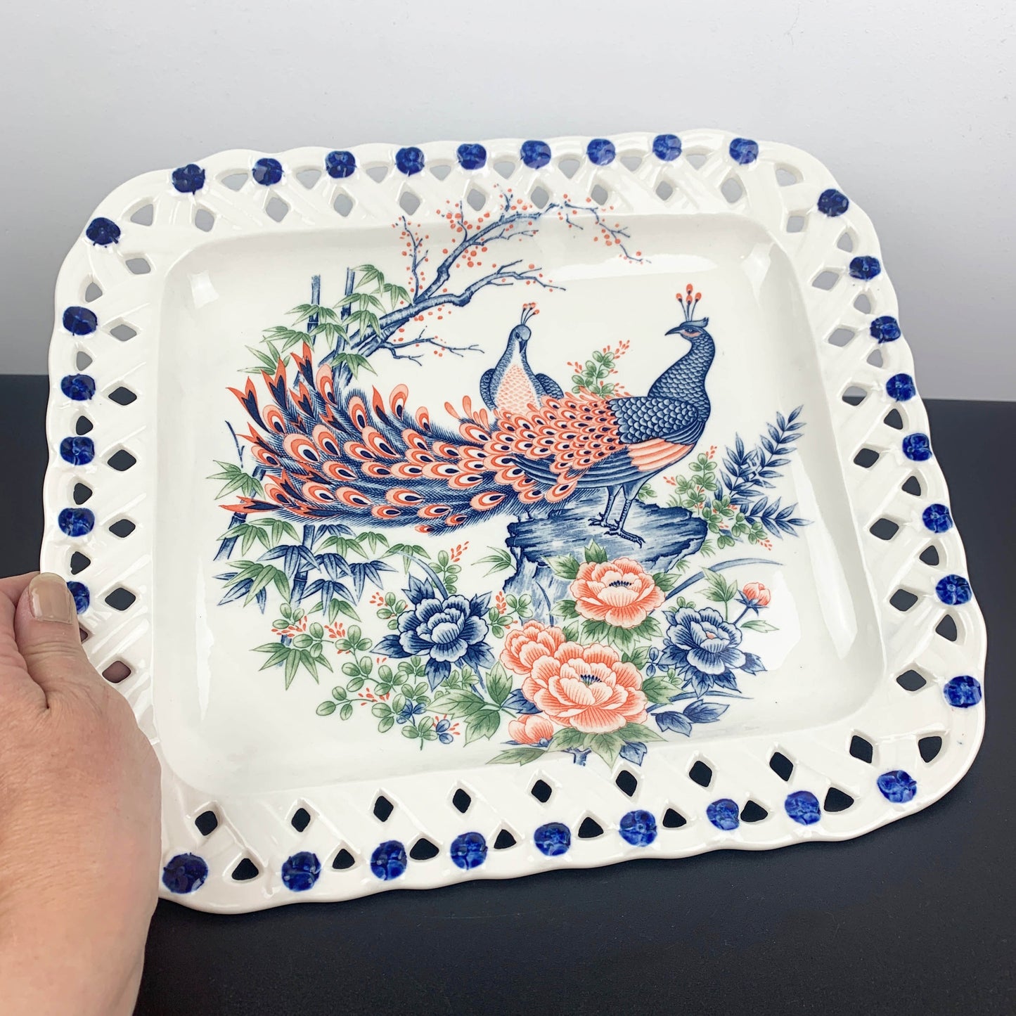 Peacock Dessert Serving Set