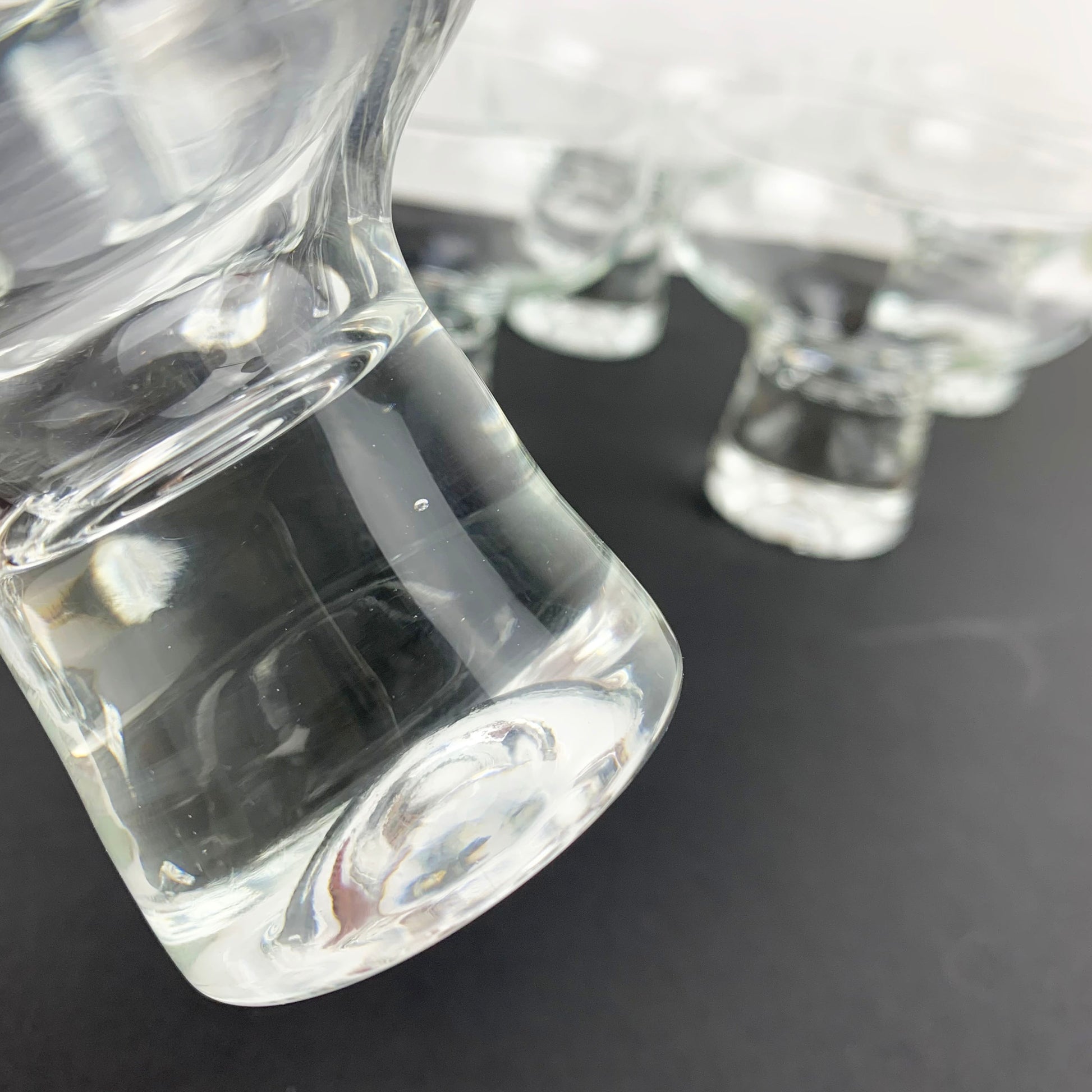 Crown Corning 'Regis' bubble pedestal stem
