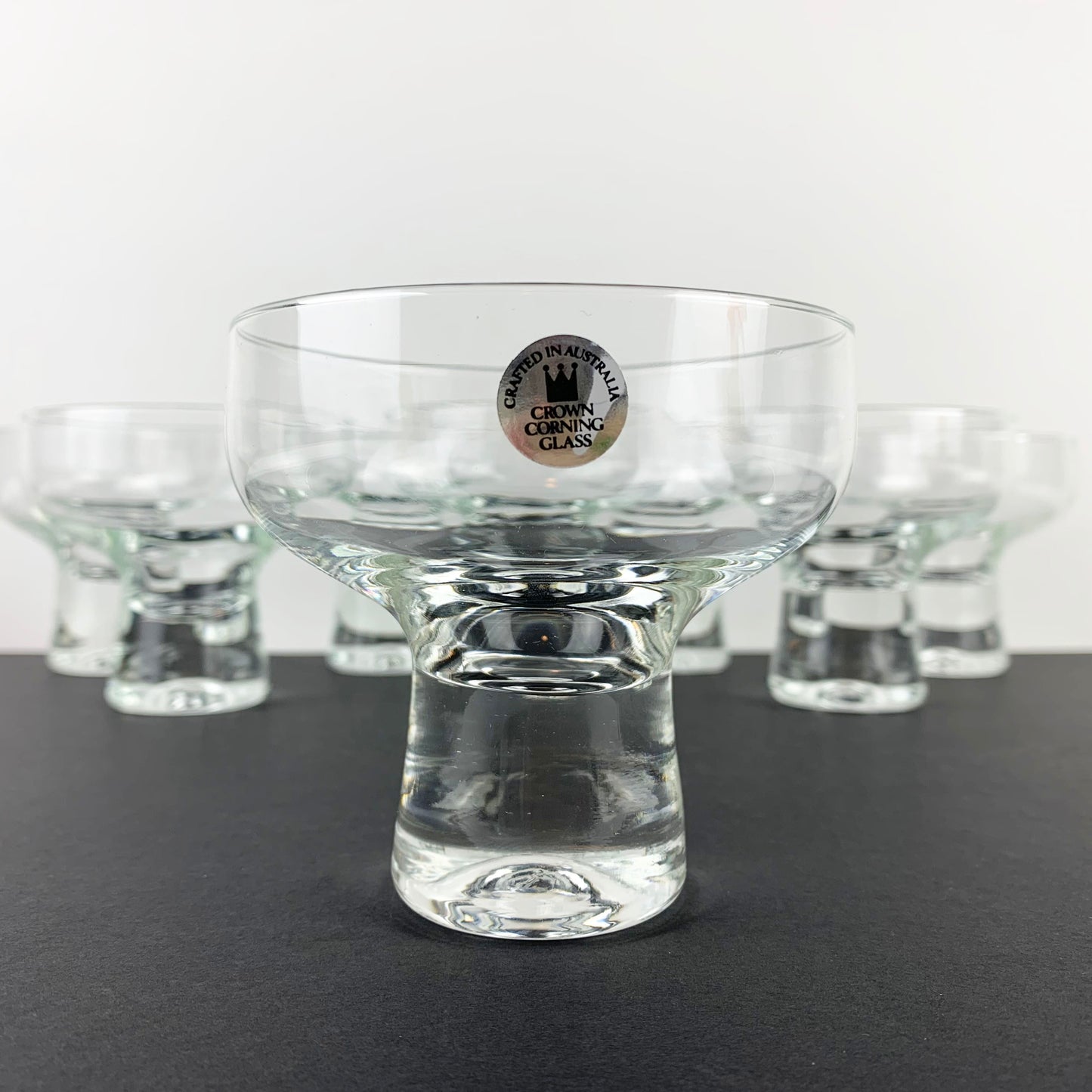 Crown Corning Glass 1970's silver label