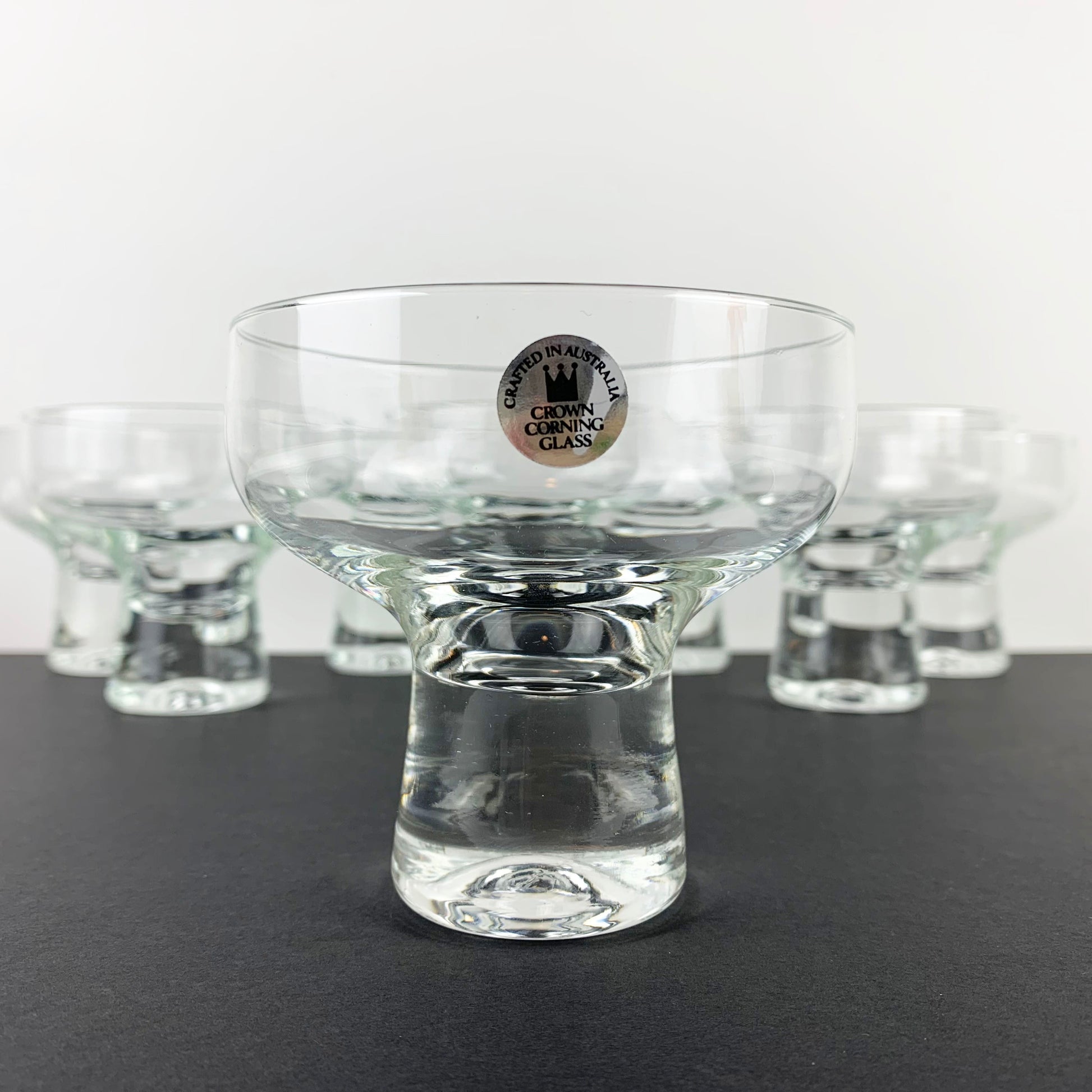 Crown Corning Glass 1970's silver label