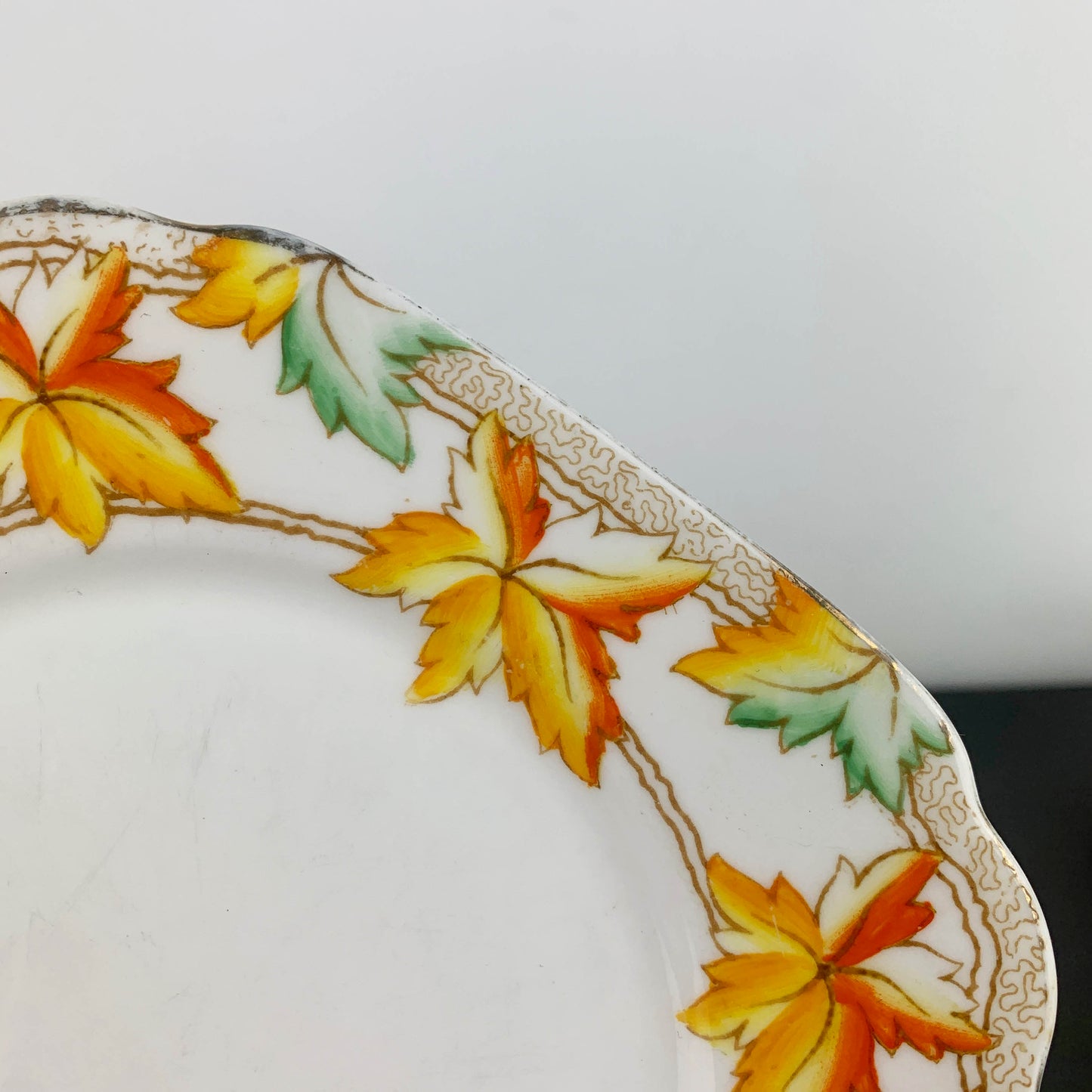 Royal Albert Crown China Maple Leaf Trio