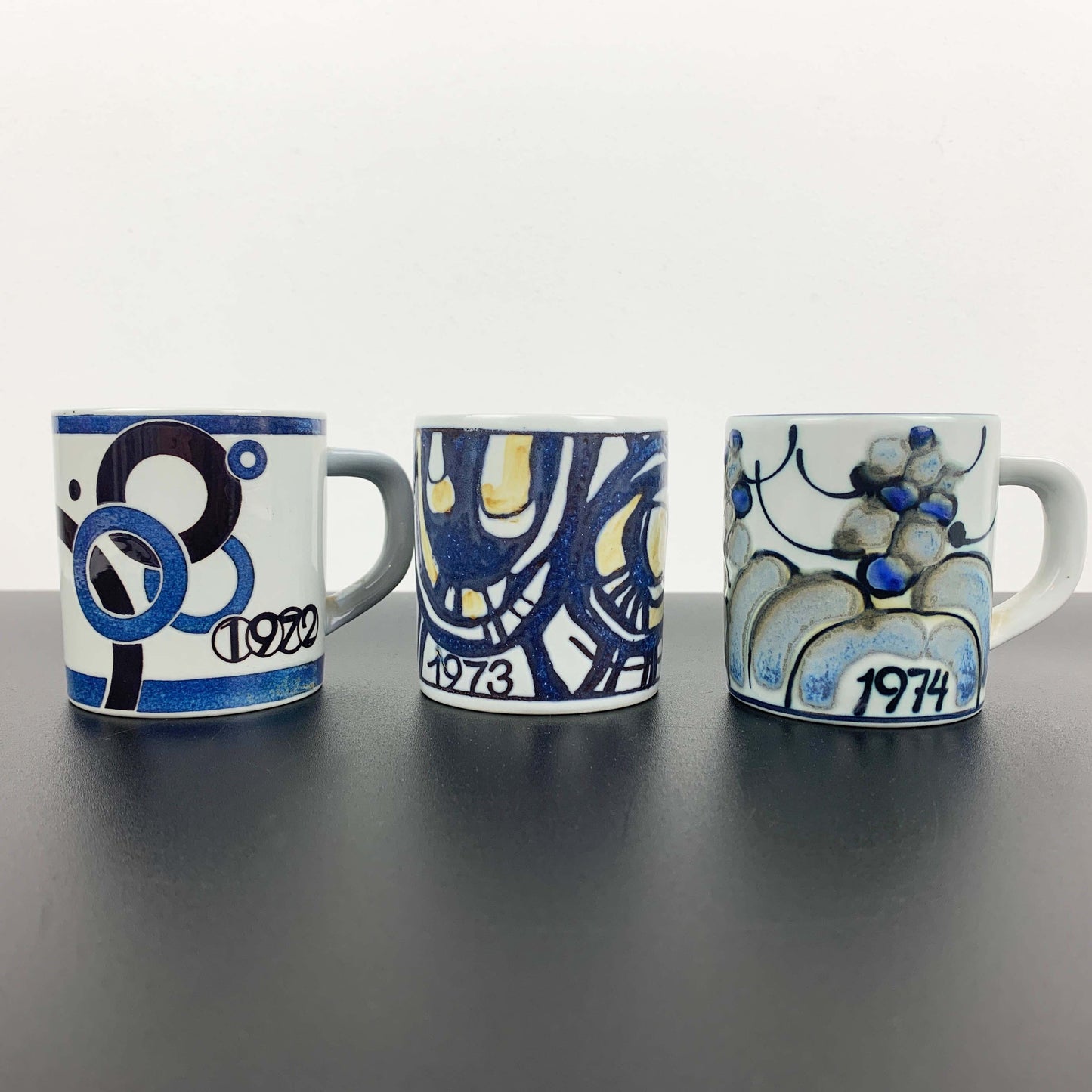 Royal Copenhagen Small Annual Year Mugs