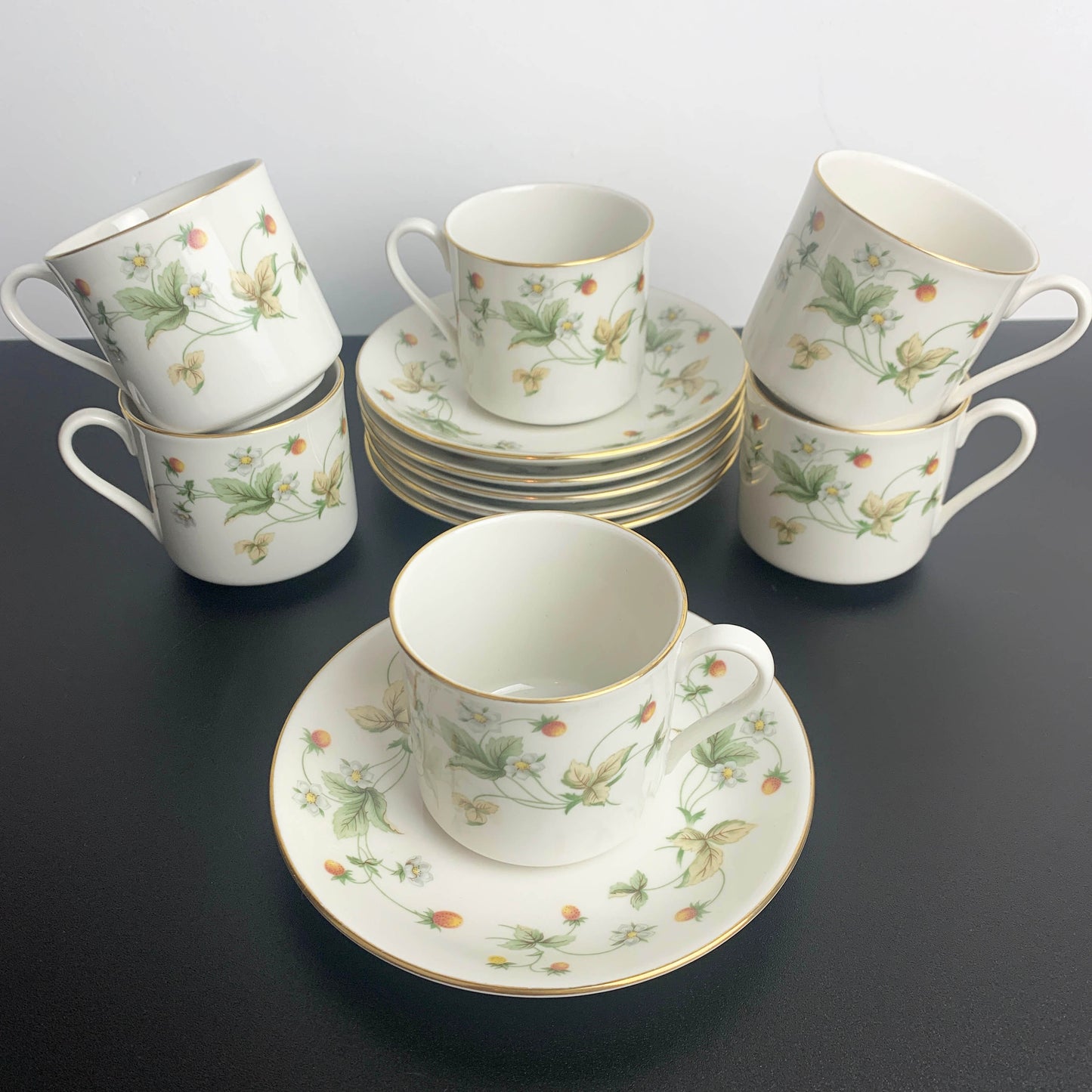 Royal Doulton 'Strawberry Cream' Cup and Saucer Set
