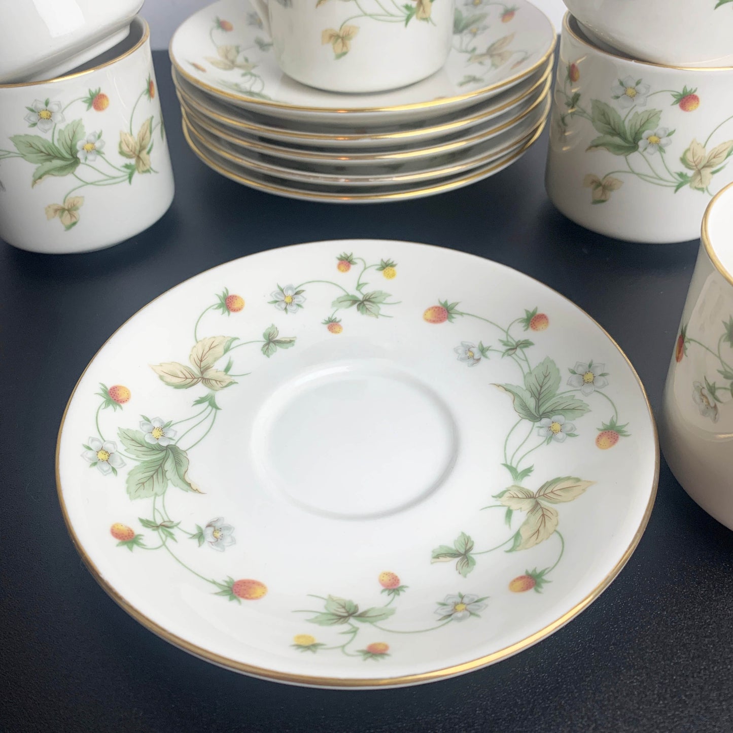 Royal Doulton 'Strawberry Cream' Cup and Saucer Set