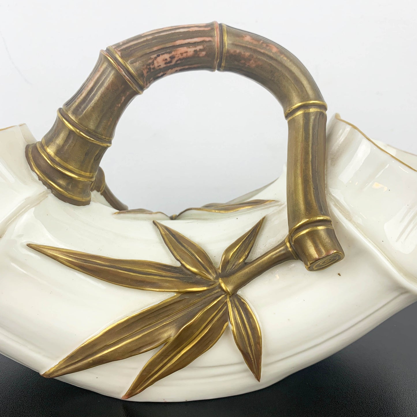 Royal Worcester Double-Ended Bamboo Vase c.1880s