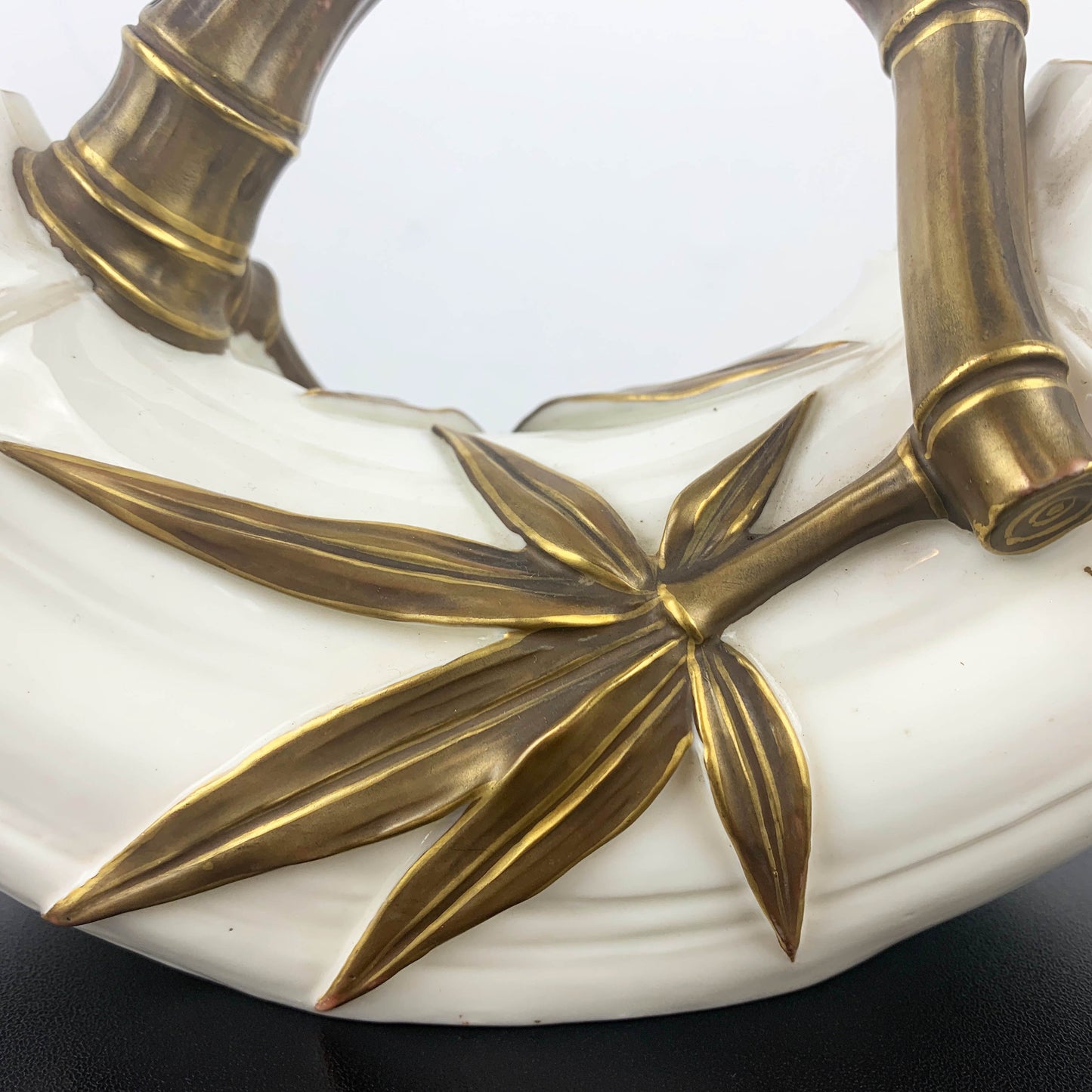 Royal Worcester Double-Ended Bamboo Vase c.1880s