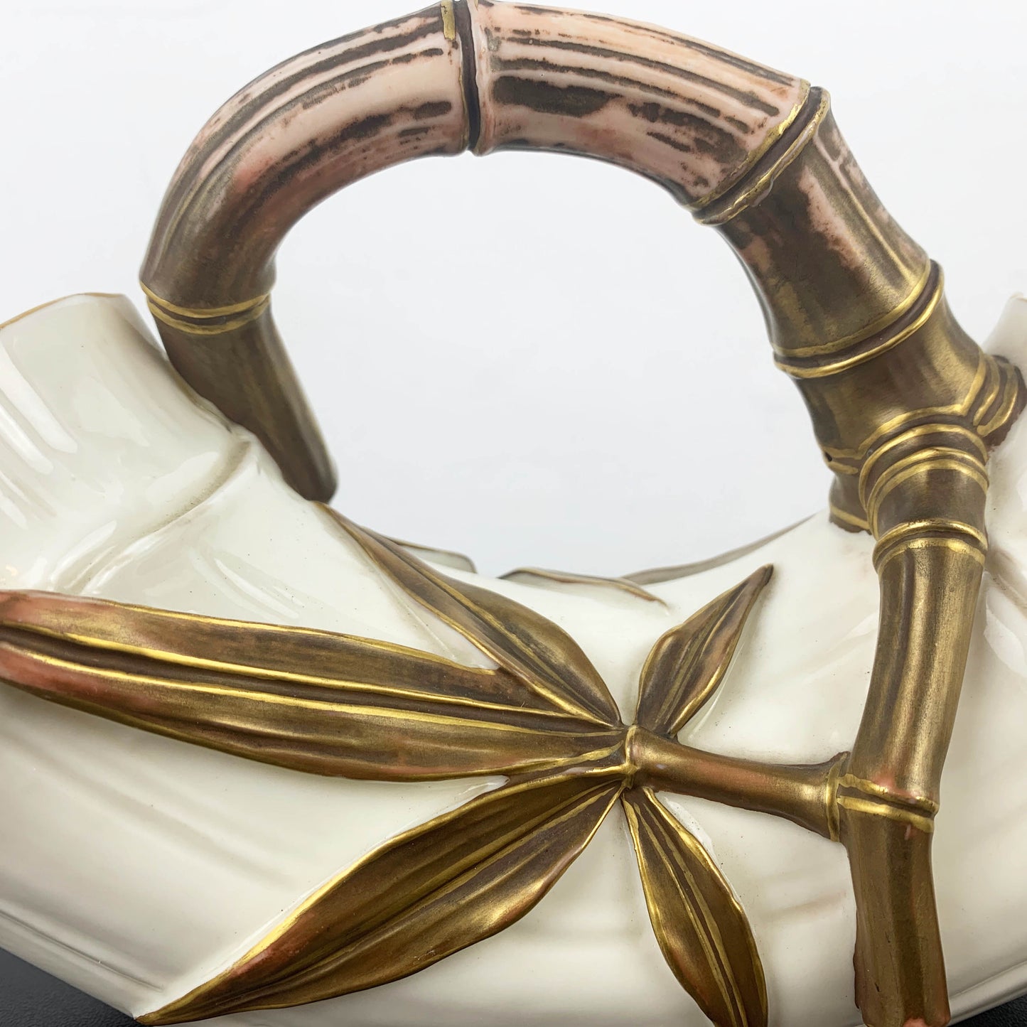 Royal Worcester Double-Ended Bamboo Vase c.1880s