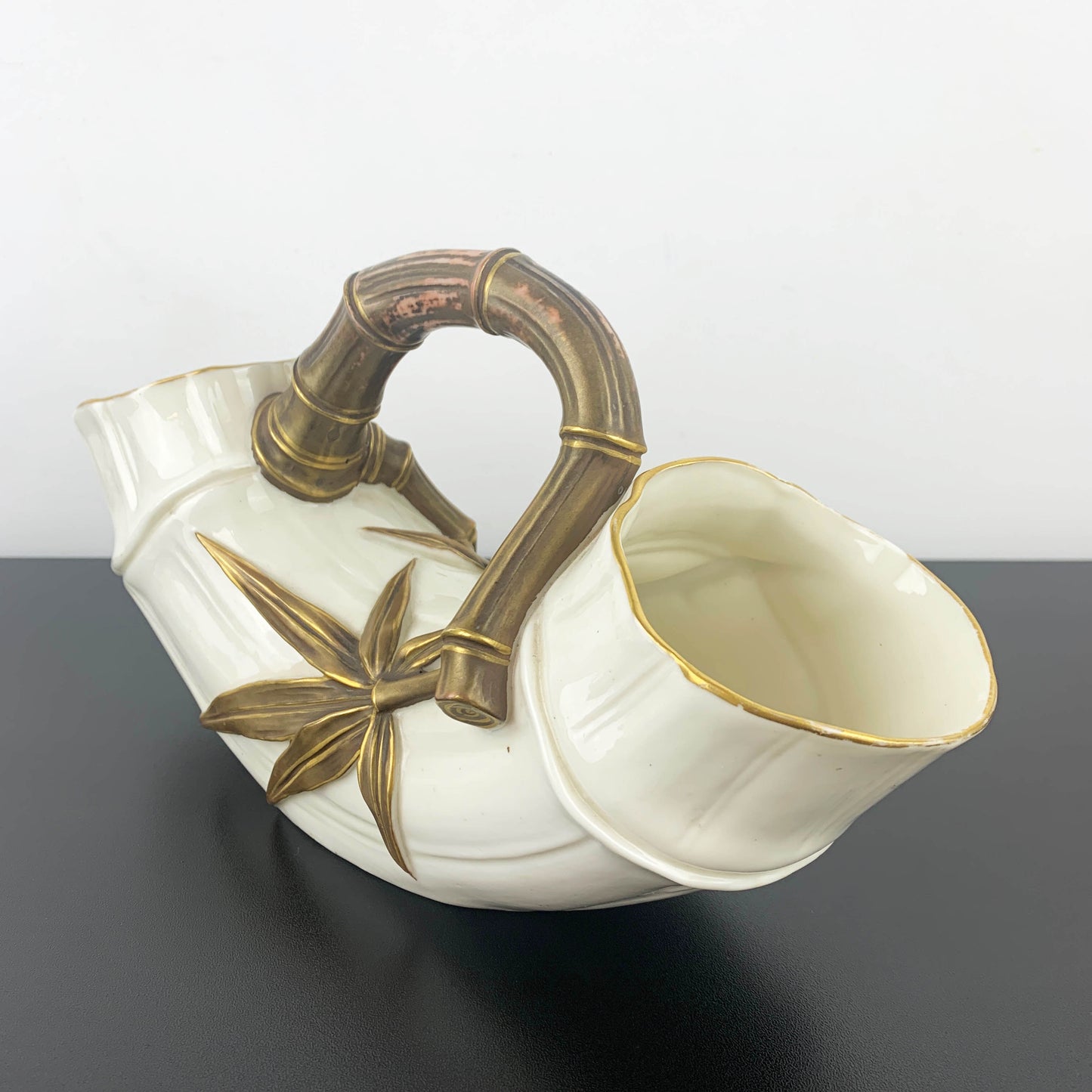 Royal Worcester Double-Ended Bamboo Vase c.1880s