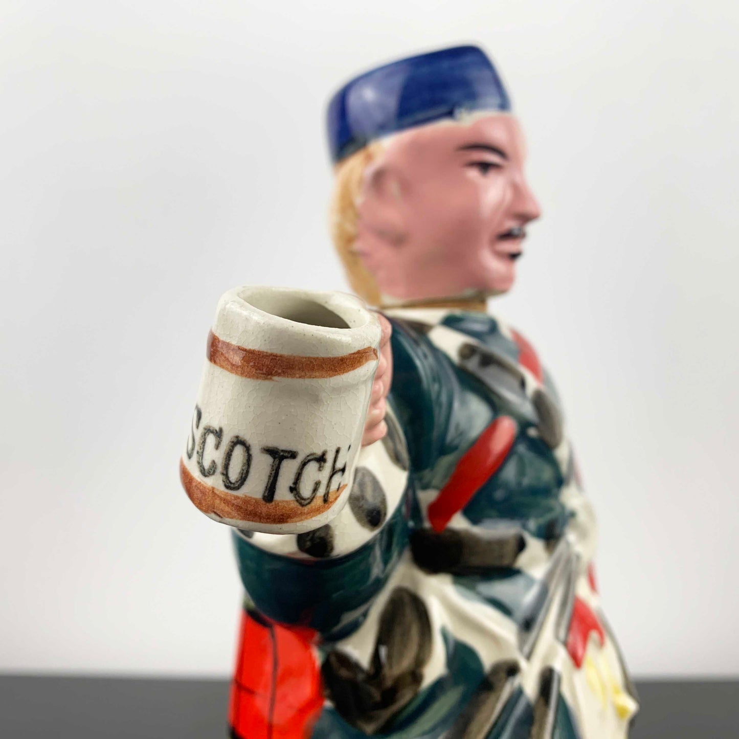 Ceramic Scottish Man Novelty Decanter