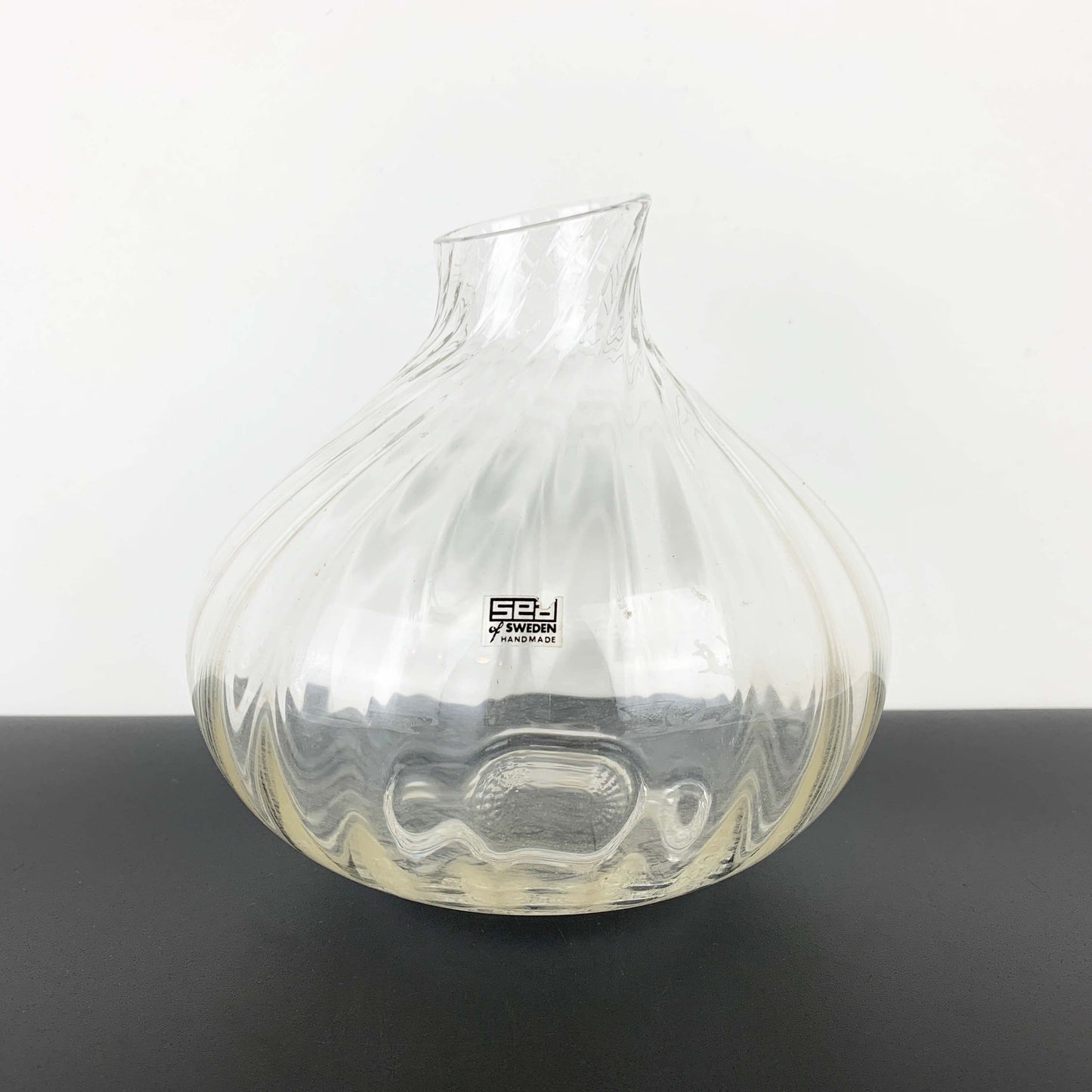 SEA of Sweden Mid Century Swirl Glass Vase