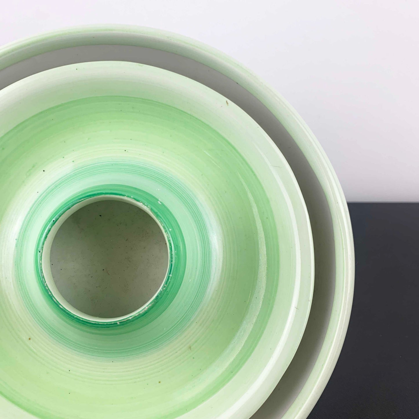 Shelley 'Harmony Ware' Green Ombre Float Bowl