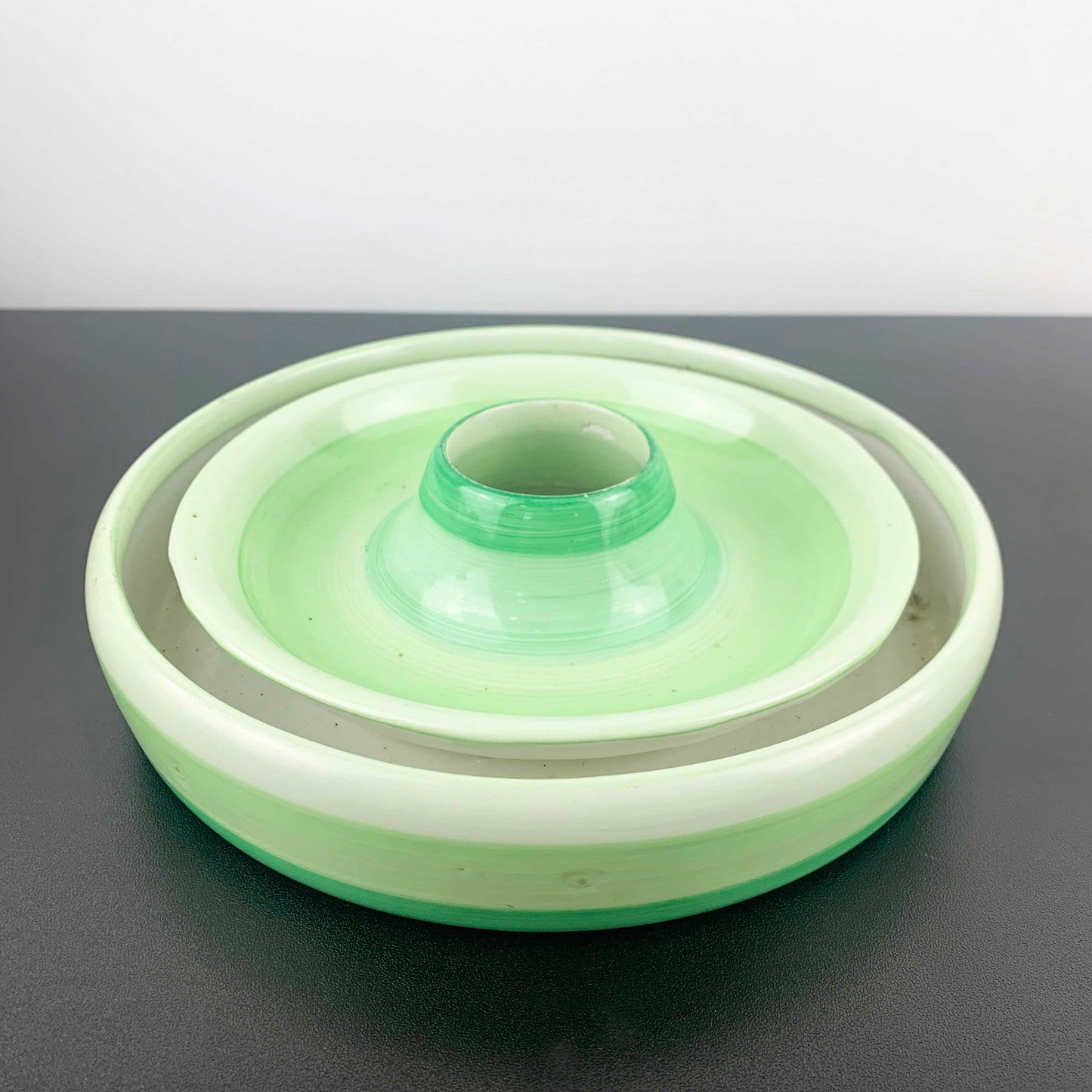 Shelley 'Harmony Ware' Green Ombre Float Bowl