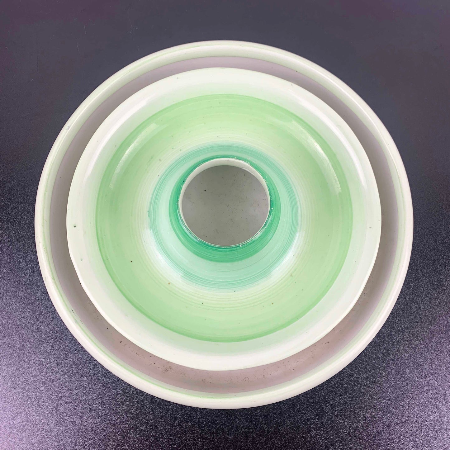Shelley 'Harmony Ware' Green Ombre Float Bowl