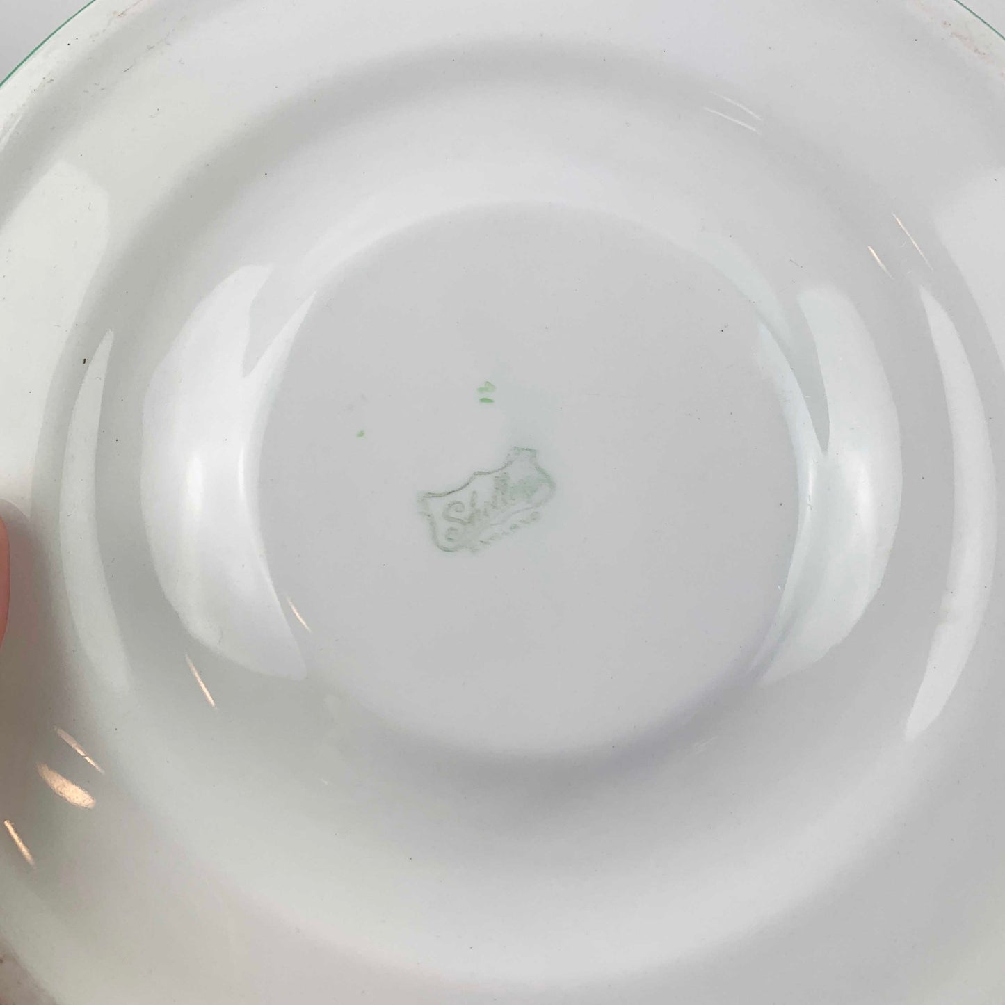 Shelley 'Harmony Ware' Green Ombre Float Bowl