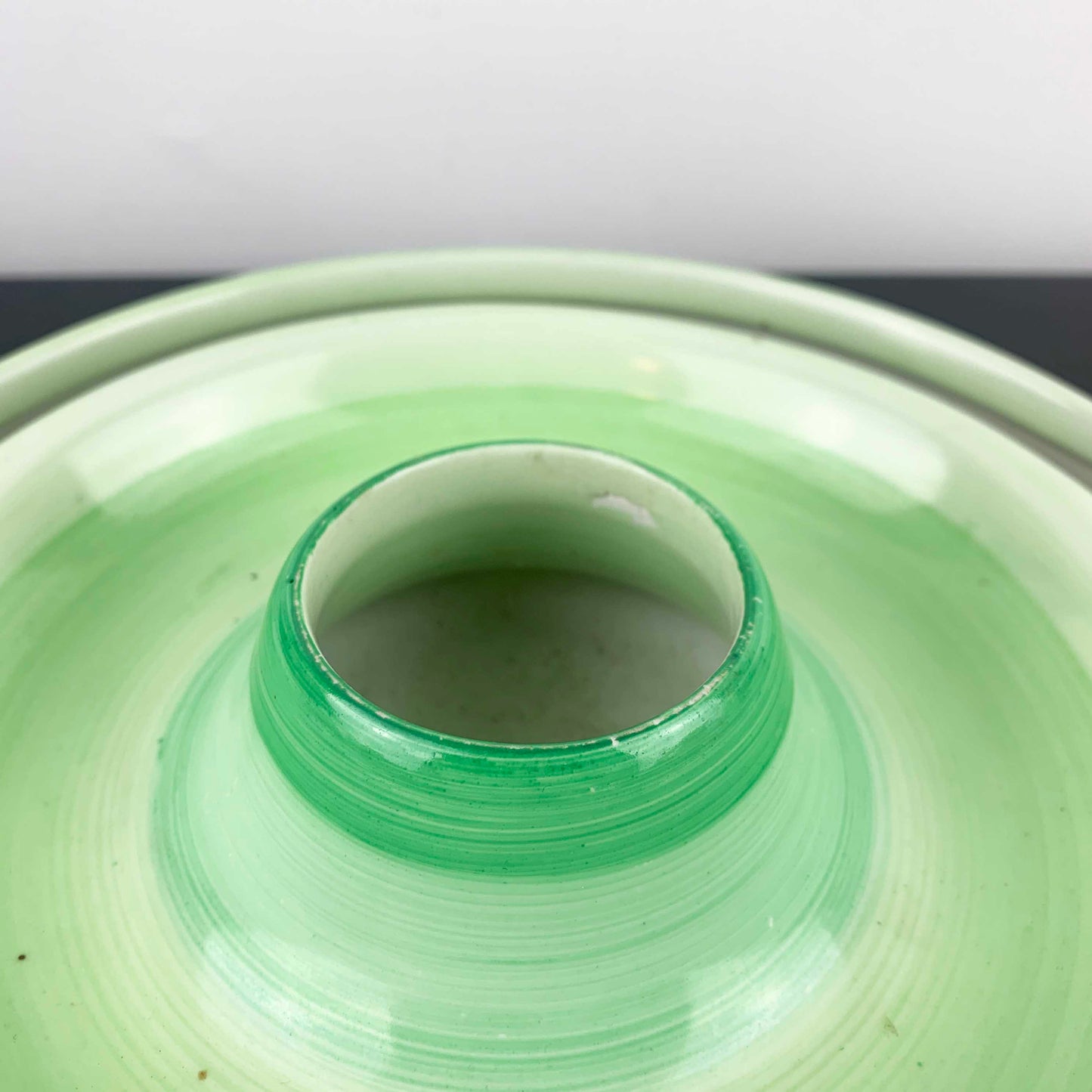Shelley 'Harmony Ware' Green Ombre Float Bowl