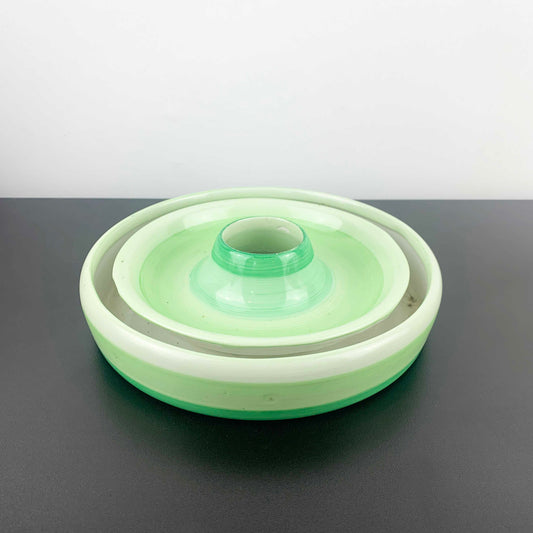 Shelley 'Harmony Ware' Green Ombre Float Bowl