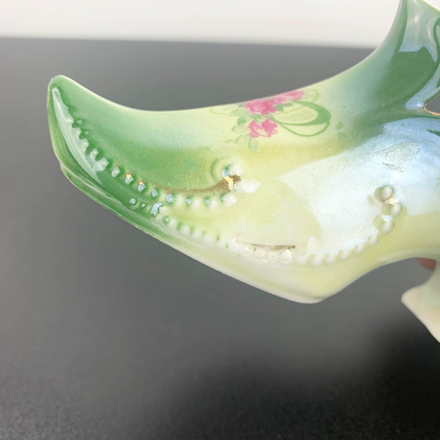 Victorian Porcelain Shoe Ornament