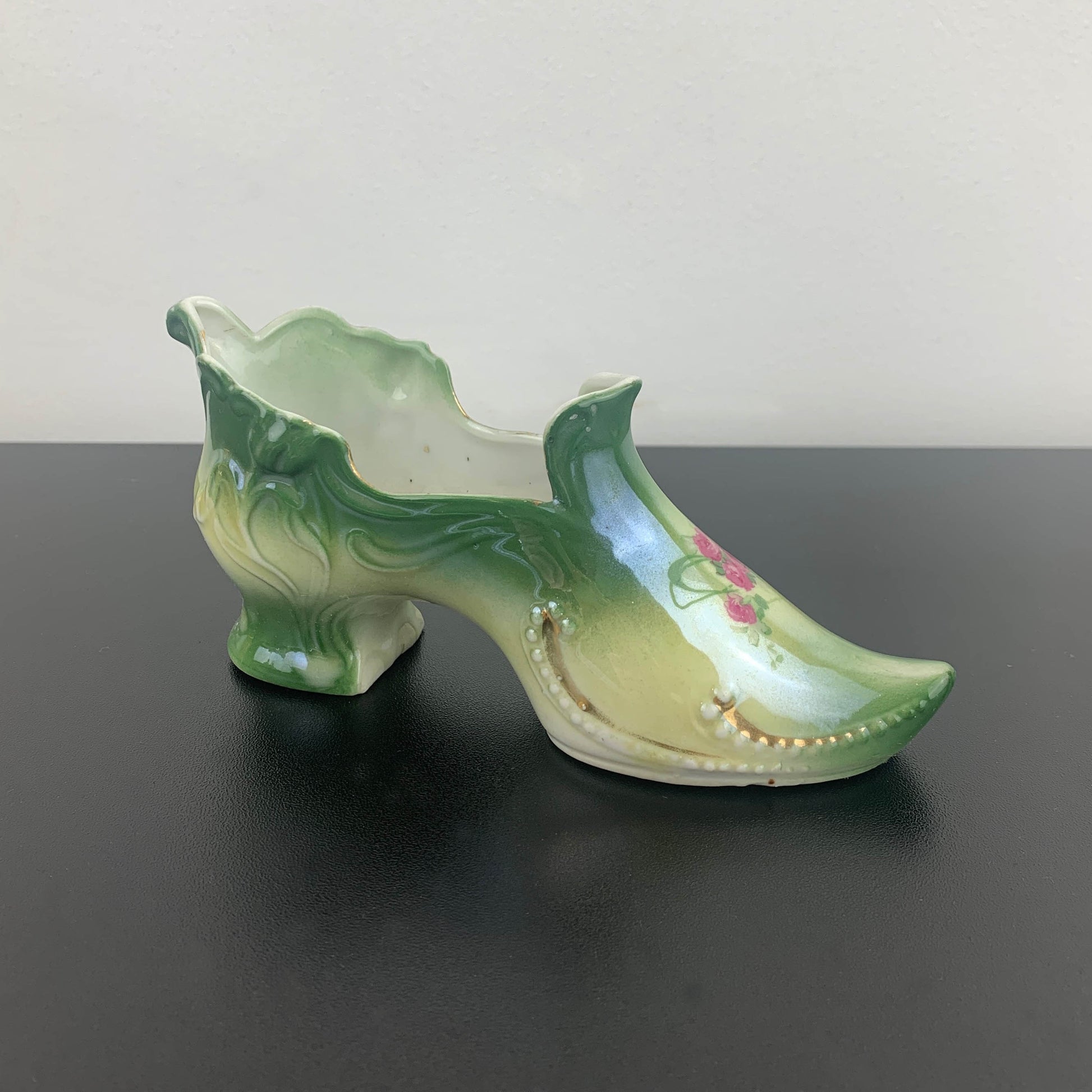 Porcelain Victorian style shoe ornament
