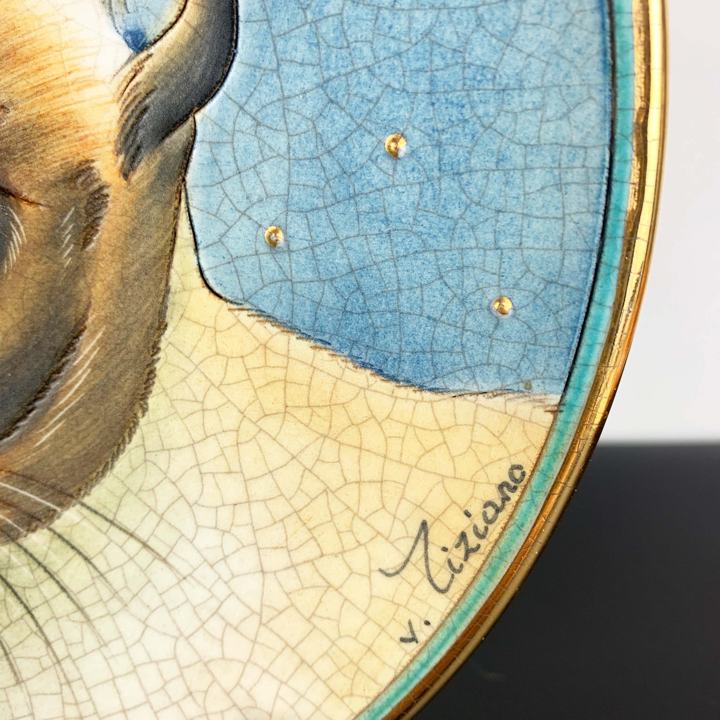 Veneto Flair Italy Cat Series 'Siamese Blue Point' Wall Plate