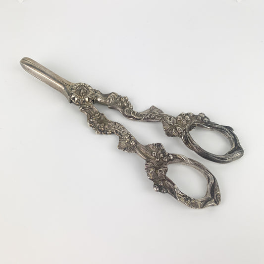 Sterling Silver Ornate Grape Scissors R. E. Porter Birmingham