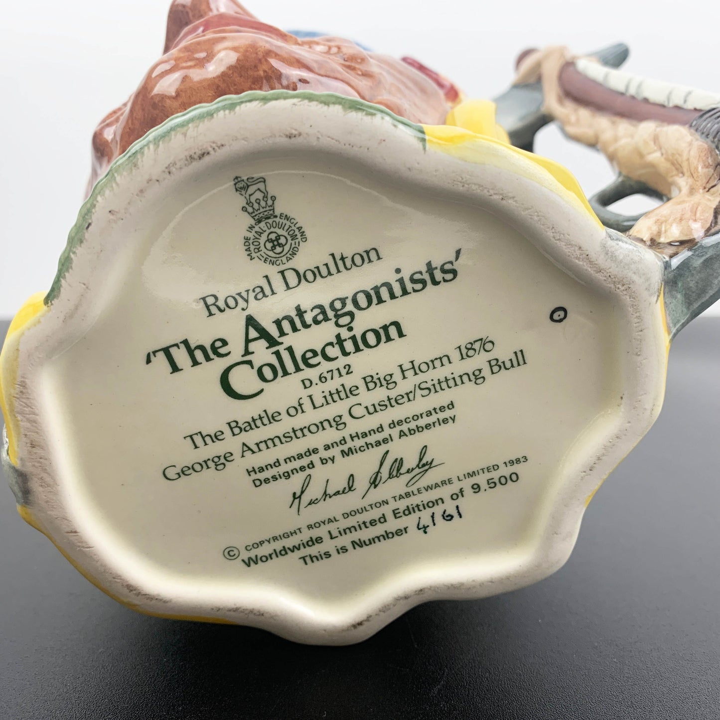 Royal Doulton Double Sided Character Jug 'The Battle of Little Big Horn'
