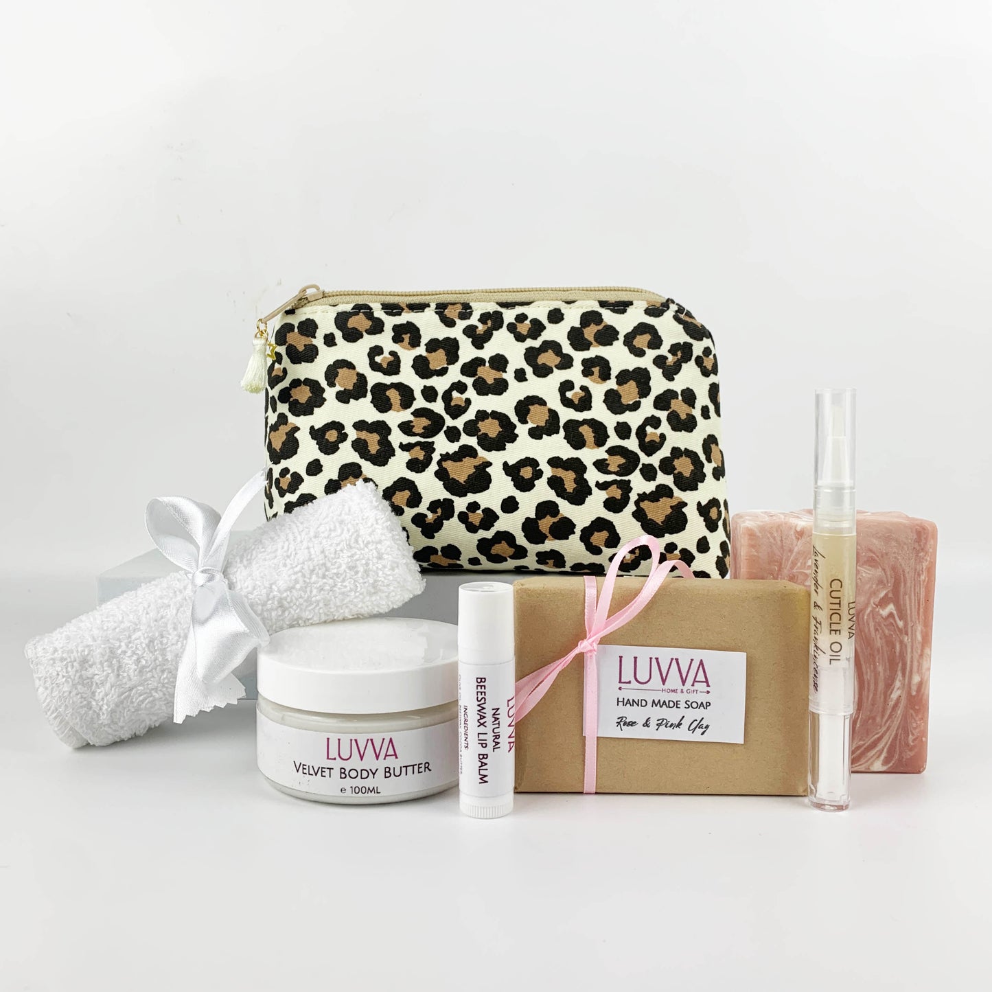 Skincare and Handmade Makeup Pouch Gift Set: Small