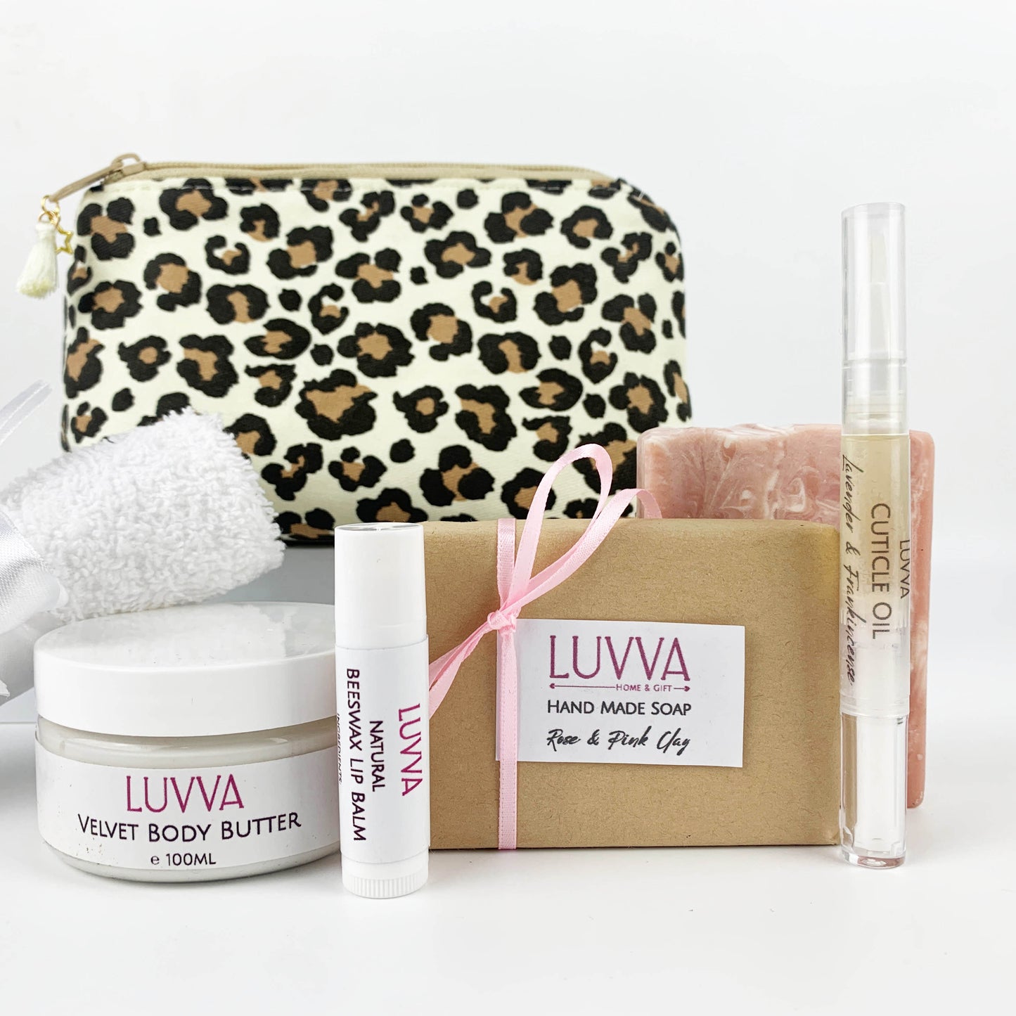 Skincare and Handmade Makeup Pouch Gift Set: Small