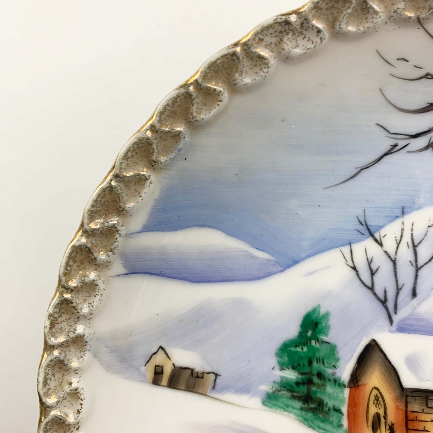 Lipper & Mann Winter Hand Painted Wall Plate