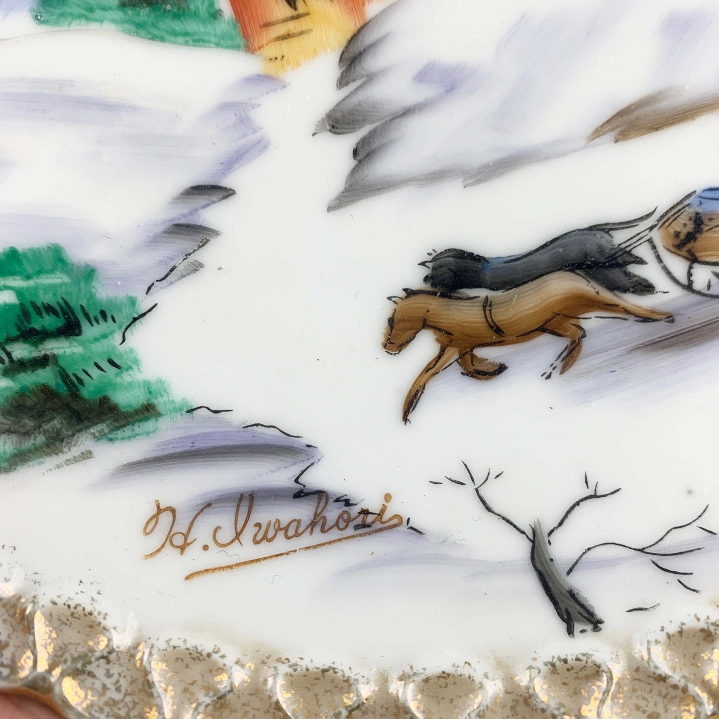 Lipper & Mann Winter Hand Painted Wall Plate