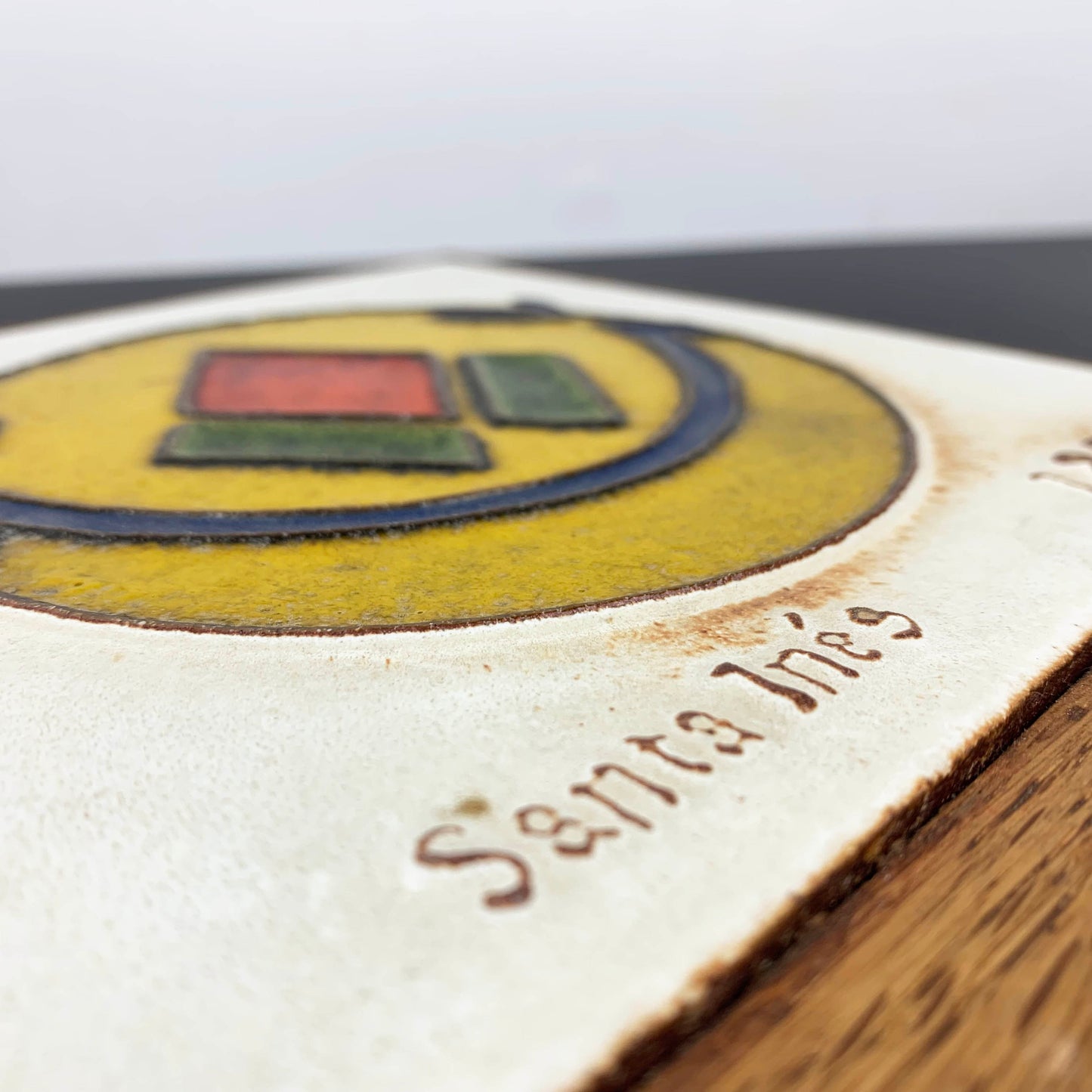 Santa Ines Framed Ceramic Art Tile