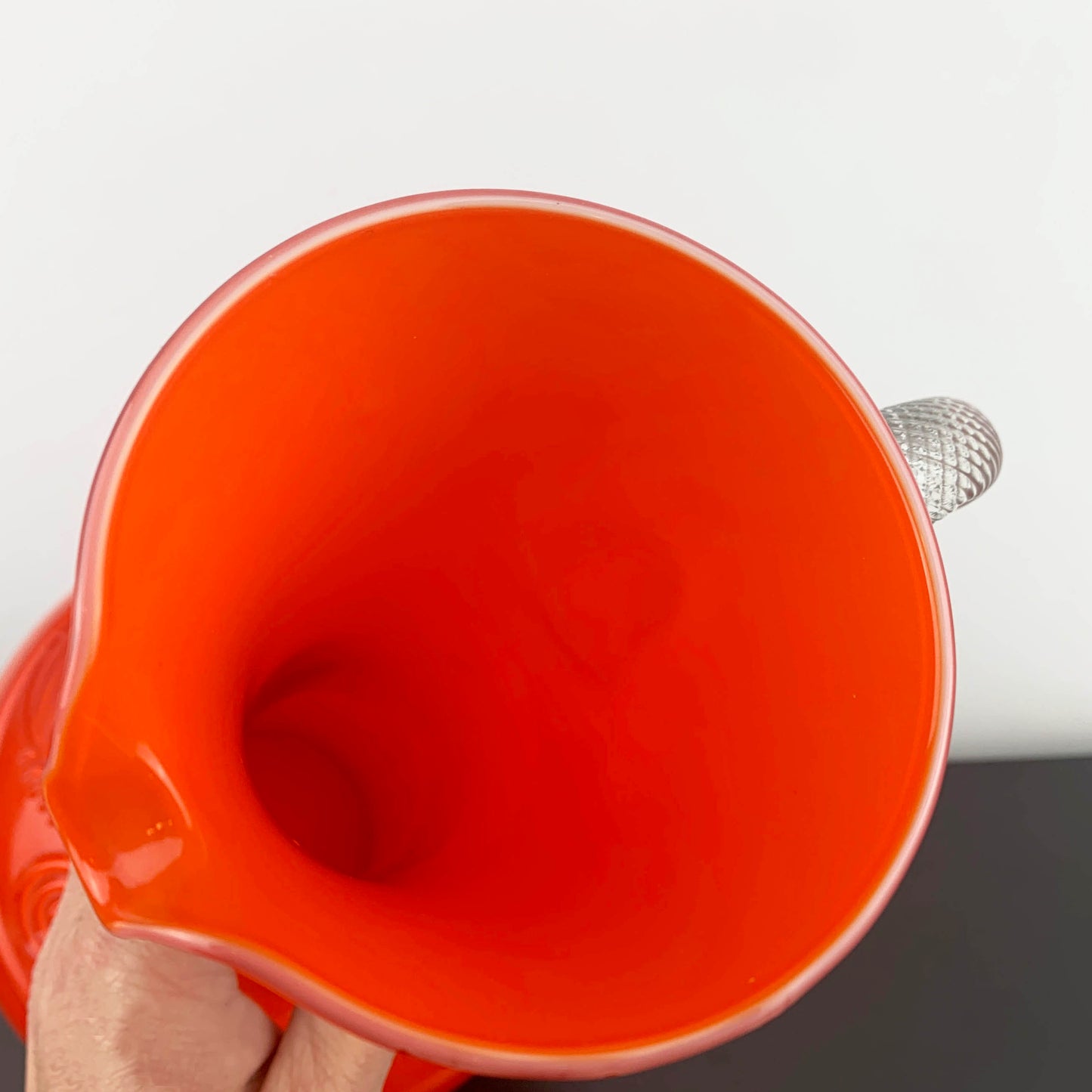 Stelvia Glass Orange Art Glass Pitcher